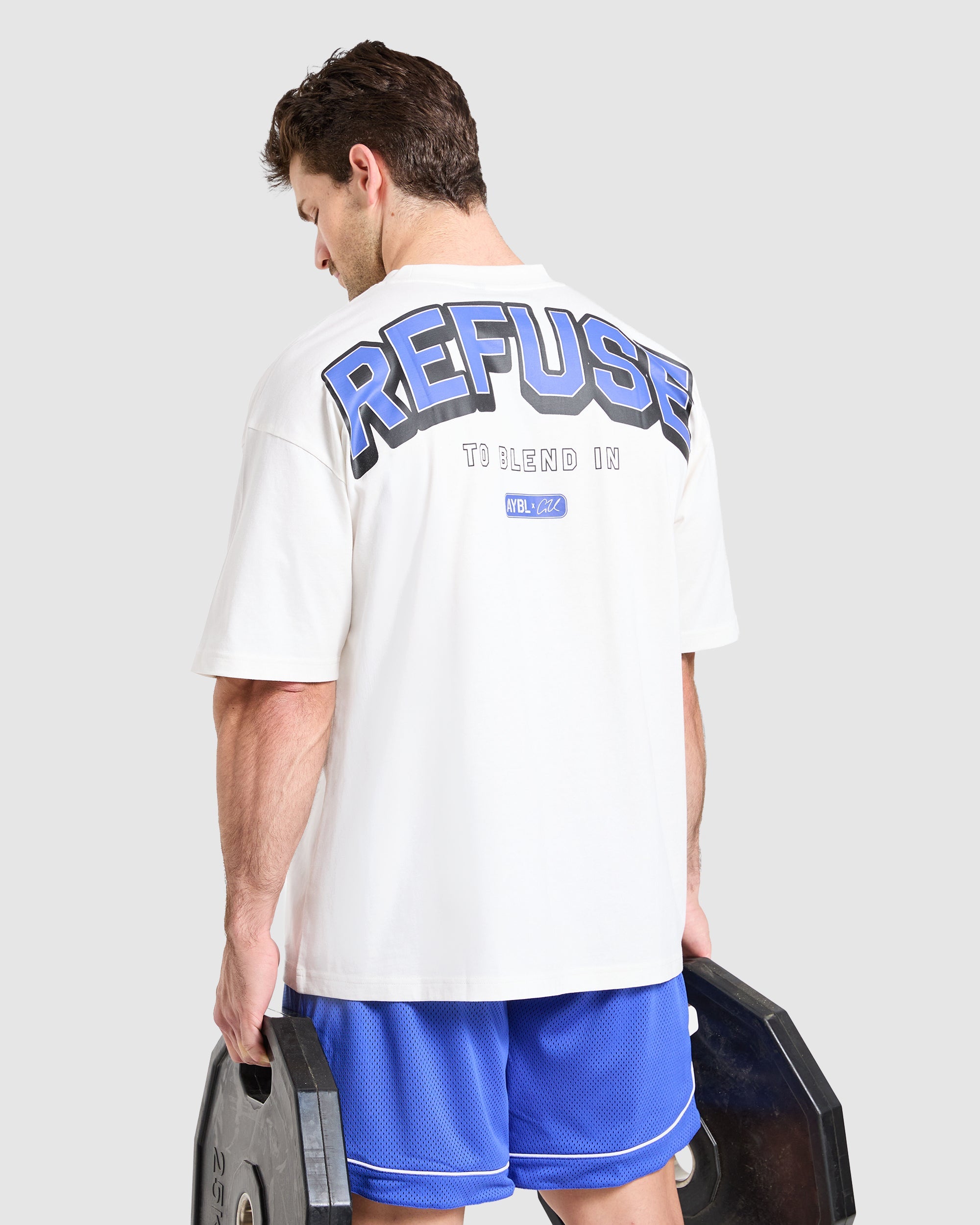 Cam Kissel x Refuse to Blend in Oversized T Shirt - Off White