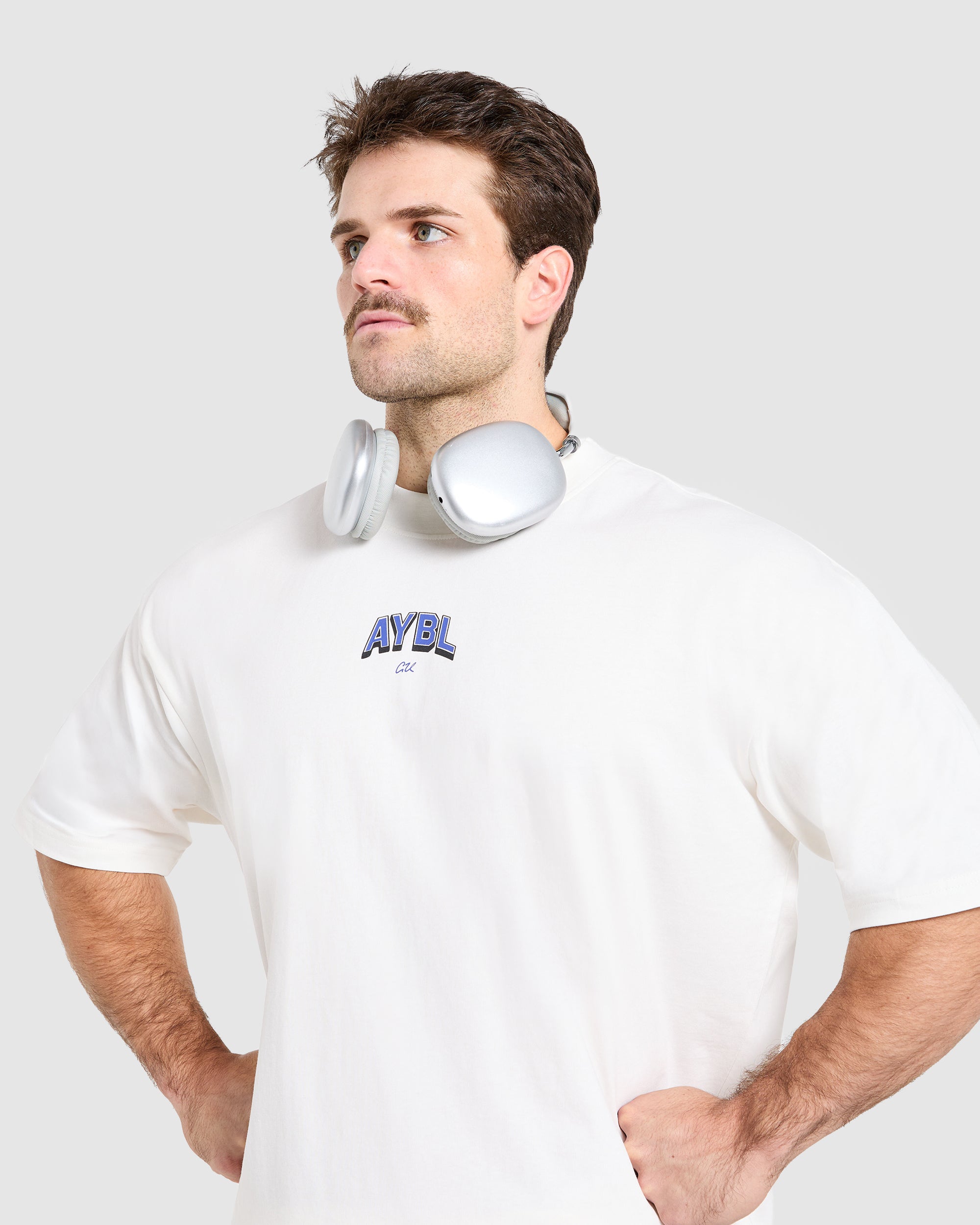 Cam Kissel x Refuse to Blend in Oversized T Shirt - Off White