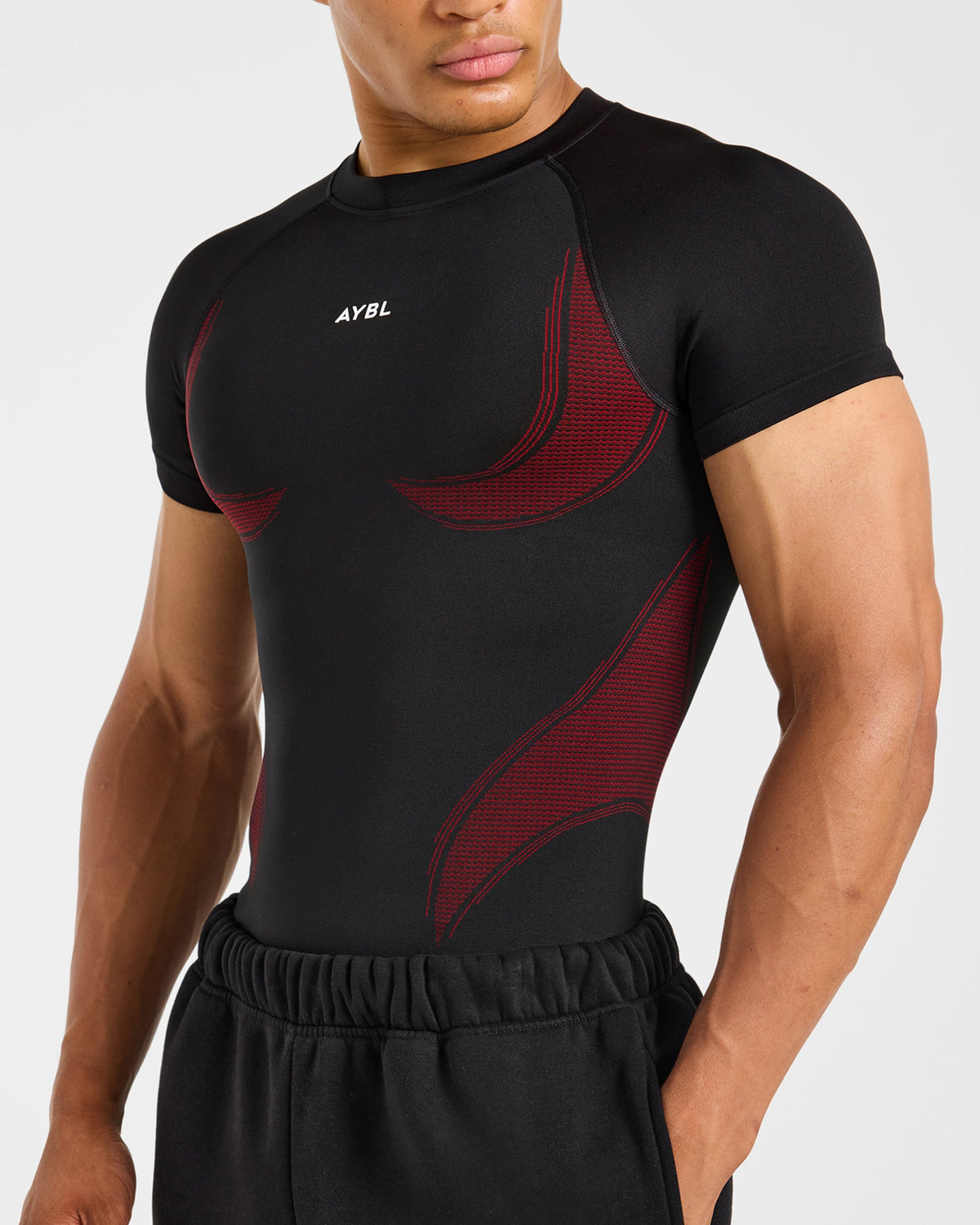 Charge Seamless T Shirt - Black/Red
