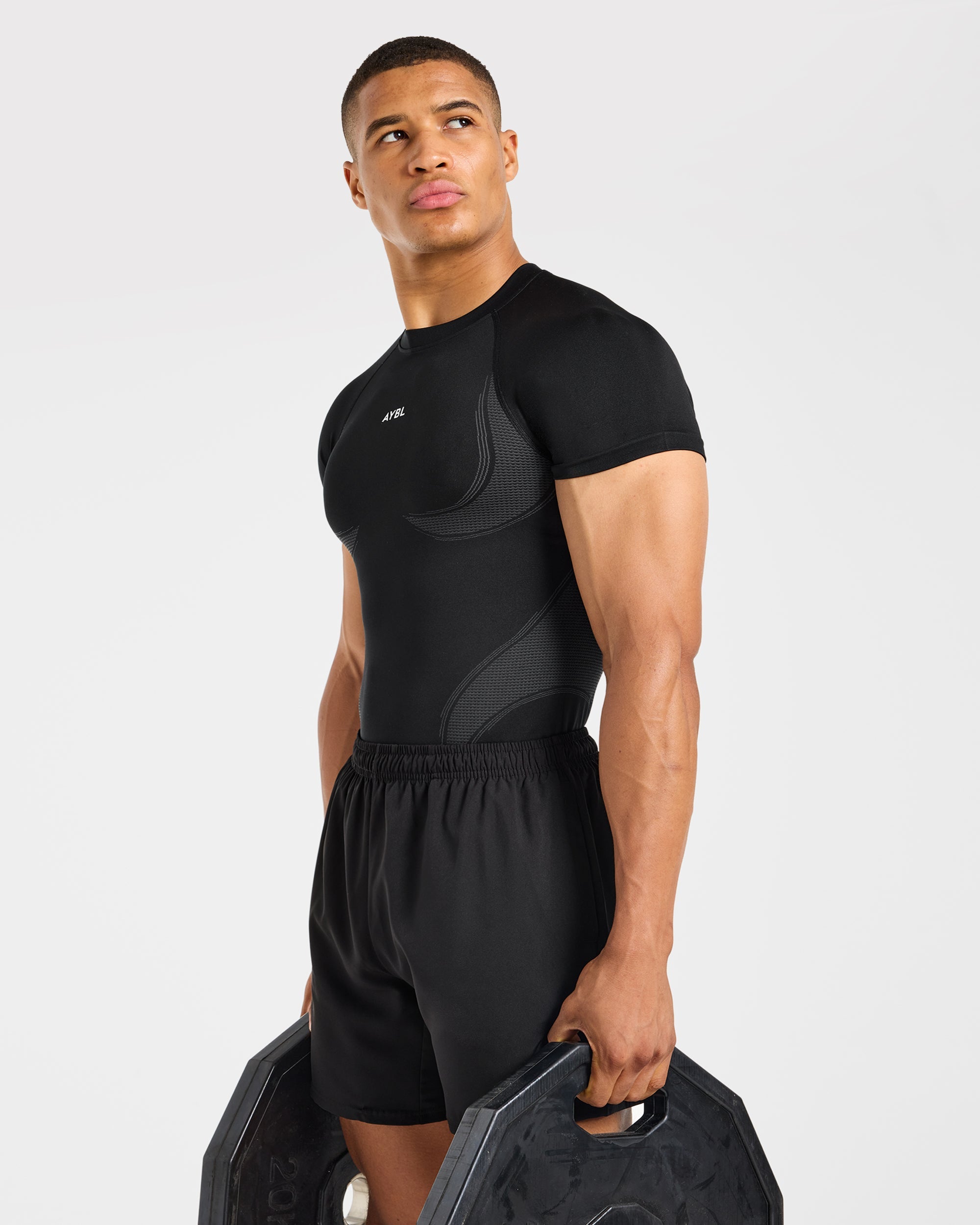 Charge Seamless T Shirt - Black/Charcoal