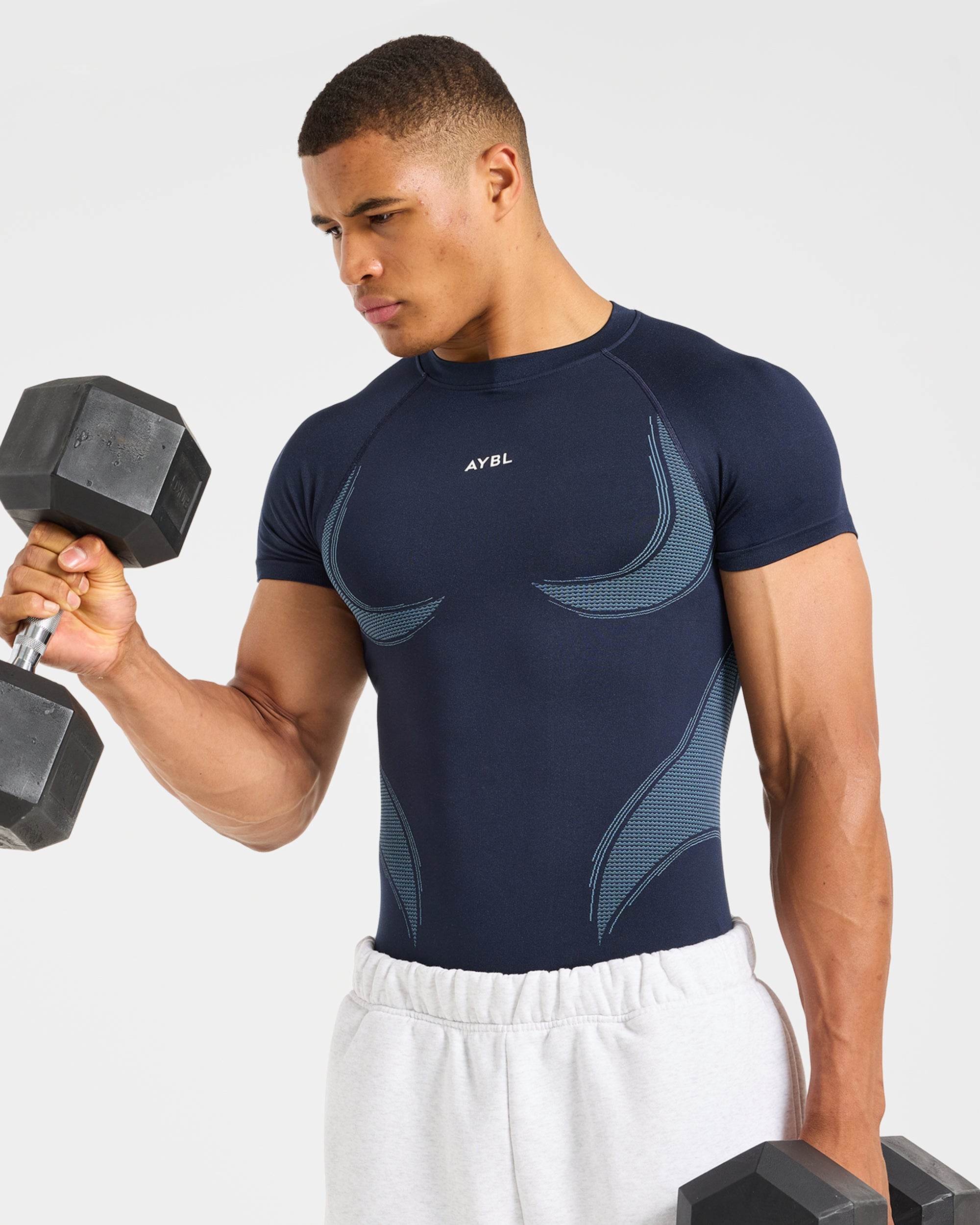 Charge Seamless T Shirt - Navy