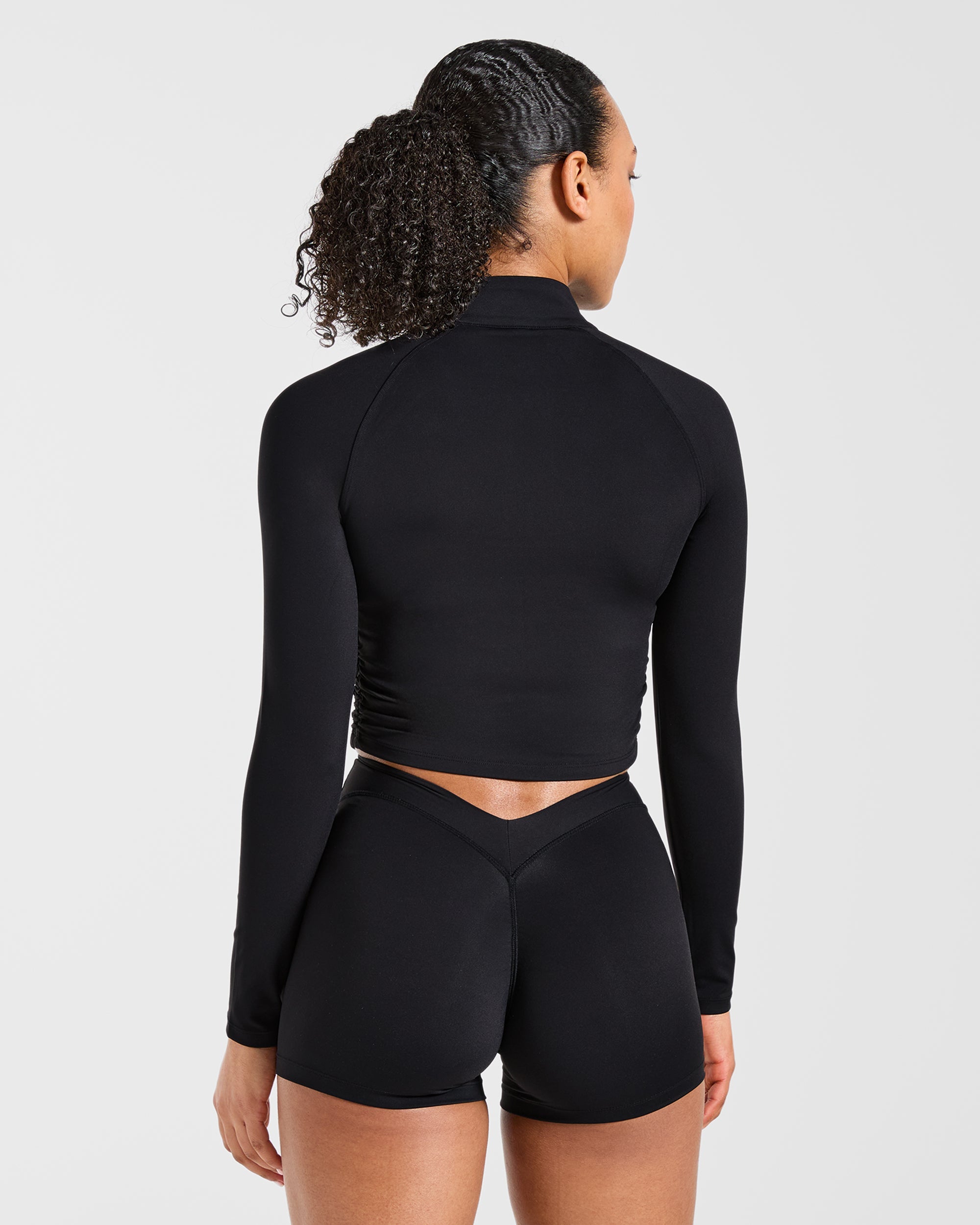 Physique Zip Up Jacket - Black