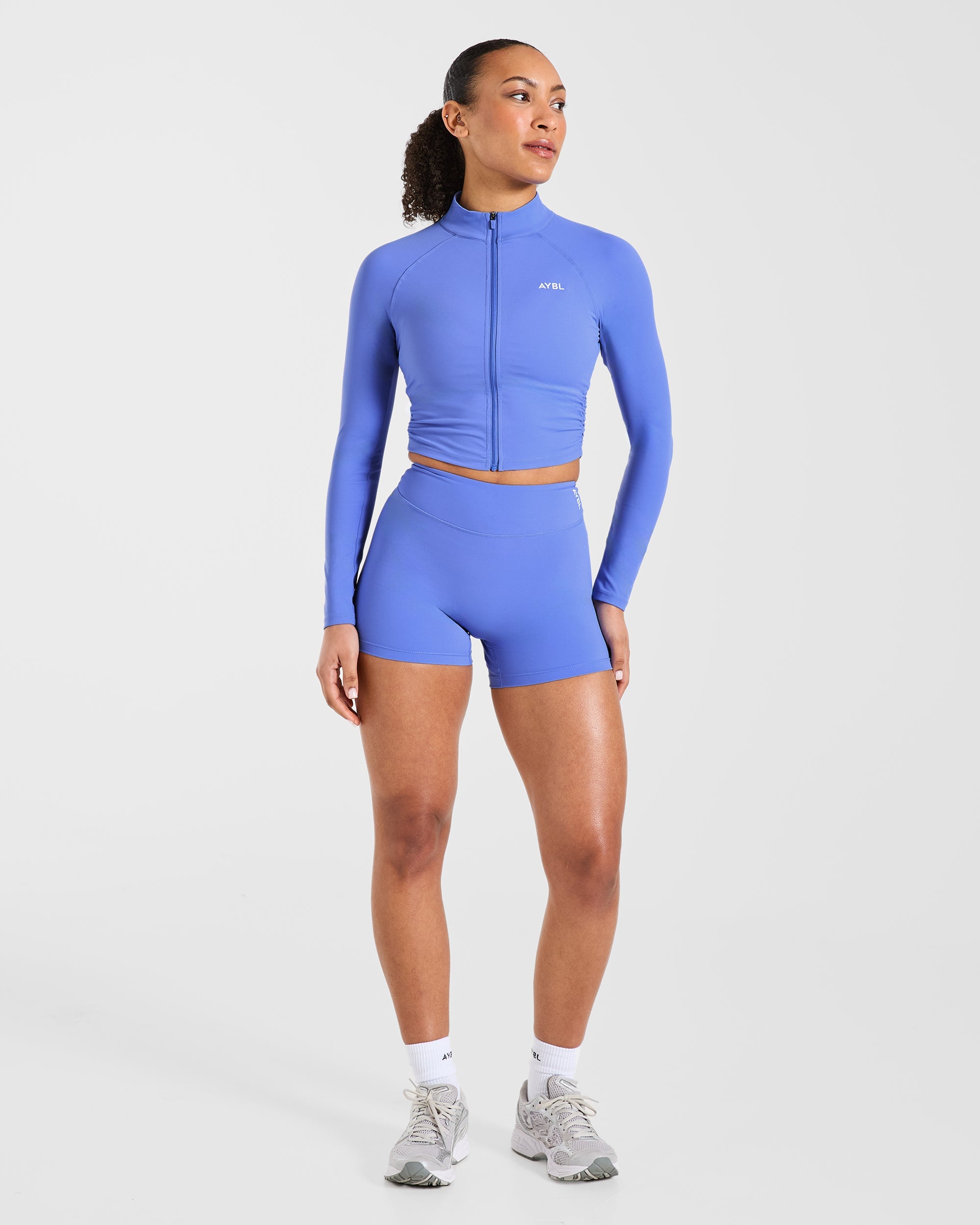 Physique Zip Up Jacket - Cornflower Purple