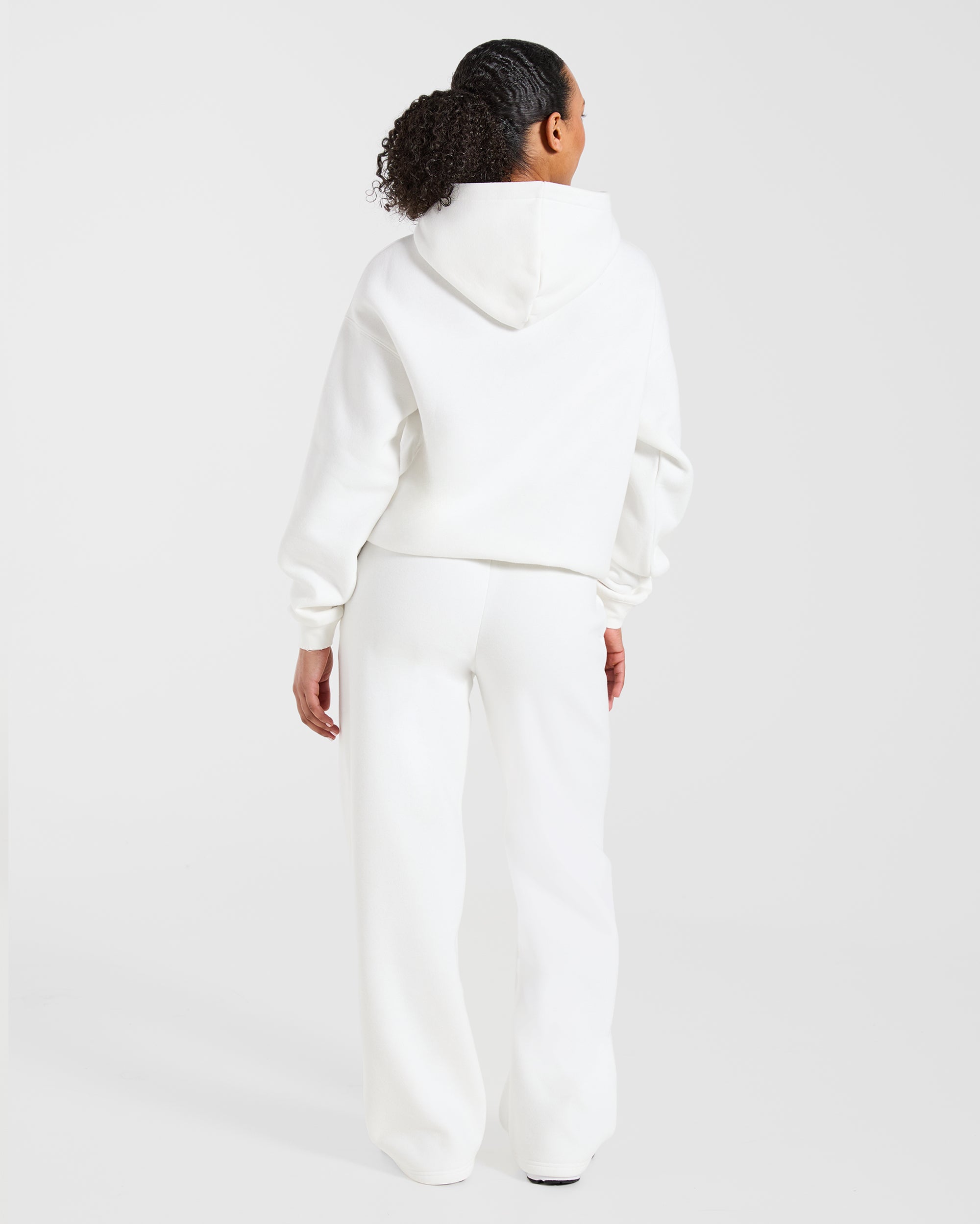 AYBL Club Oversized Hoodie - Off White/Forest Green