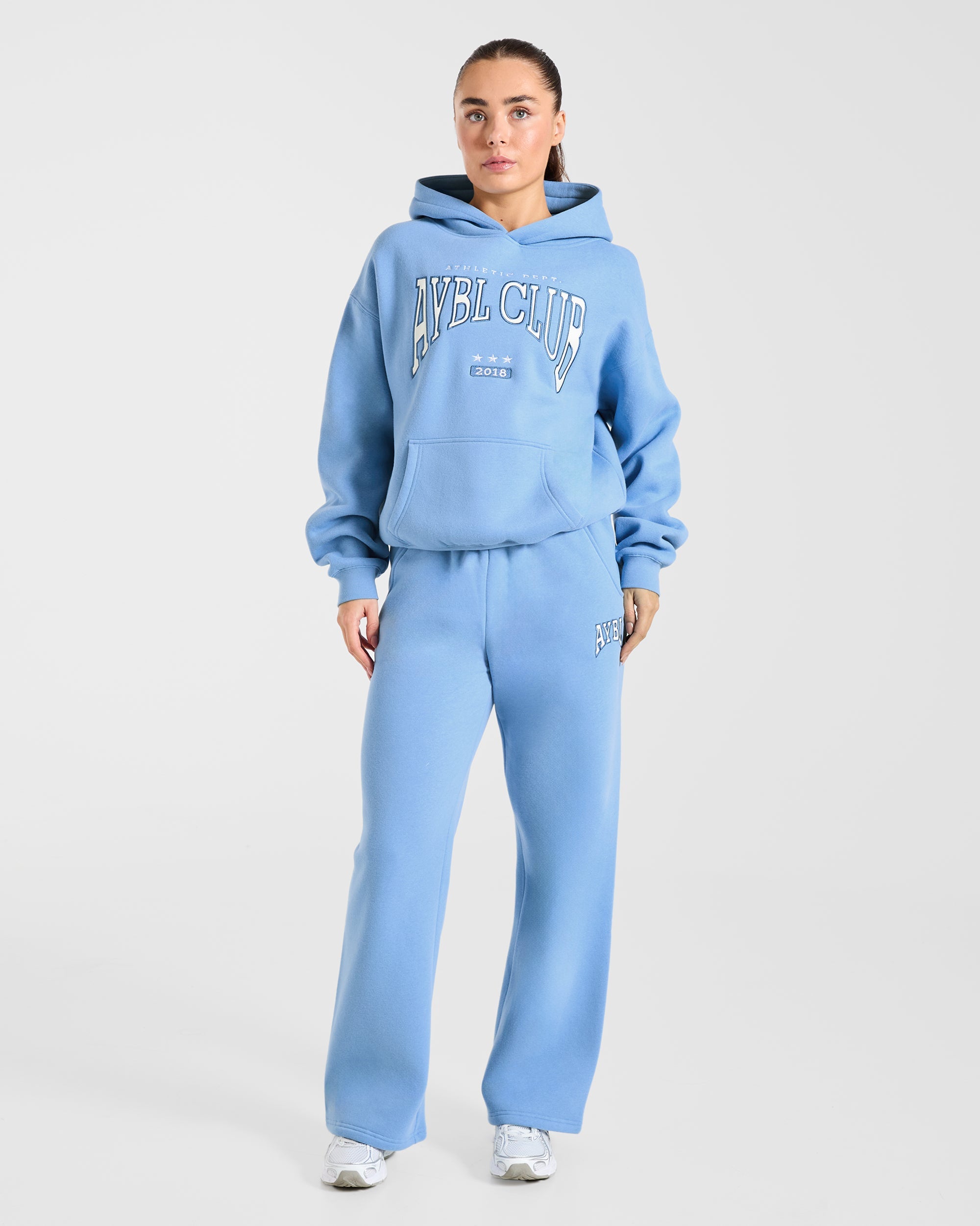 AYBL Club Oversized Straight Leg Joggers - Blue