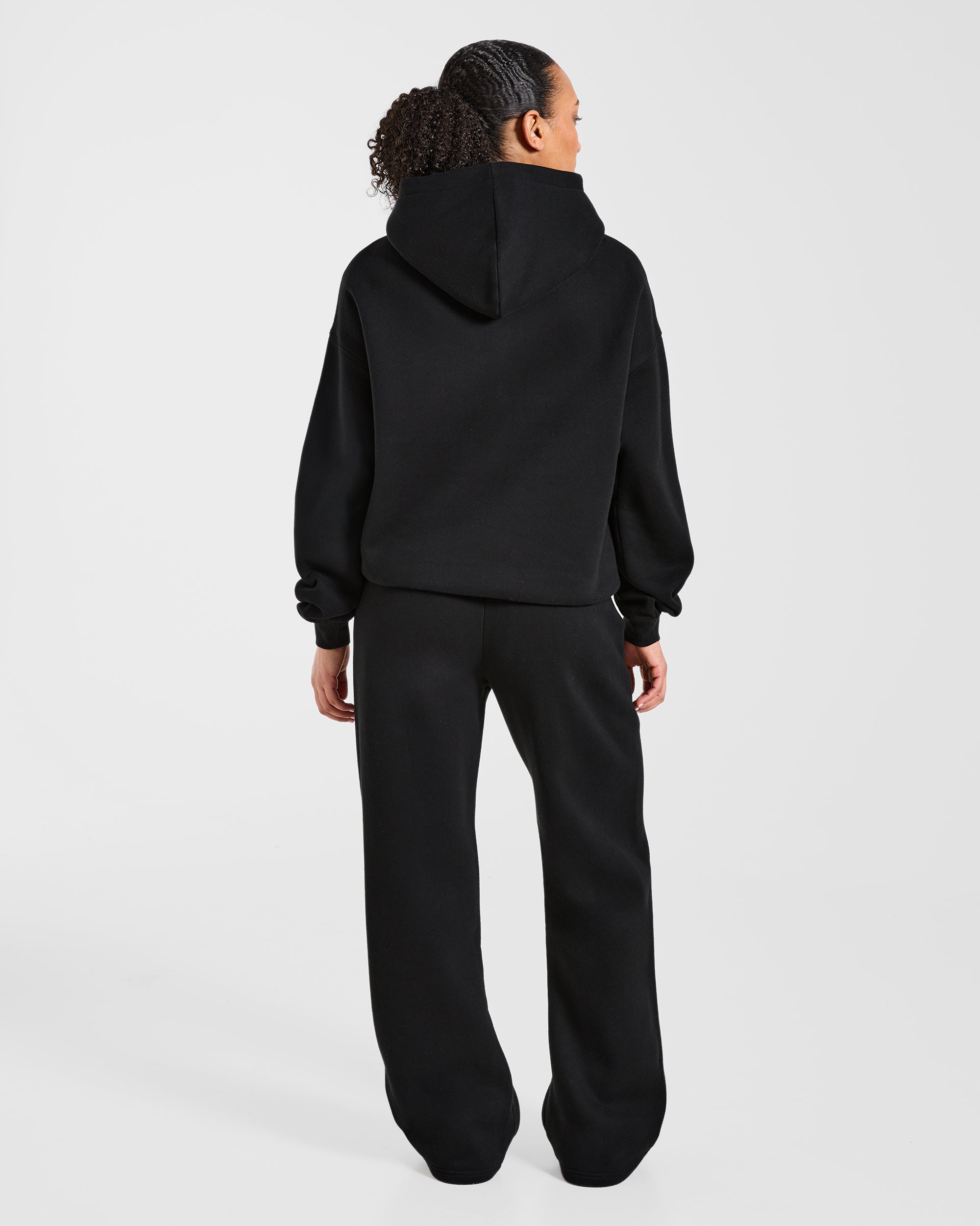 AYBL Club Oversized Straight Leg Joggers - Black