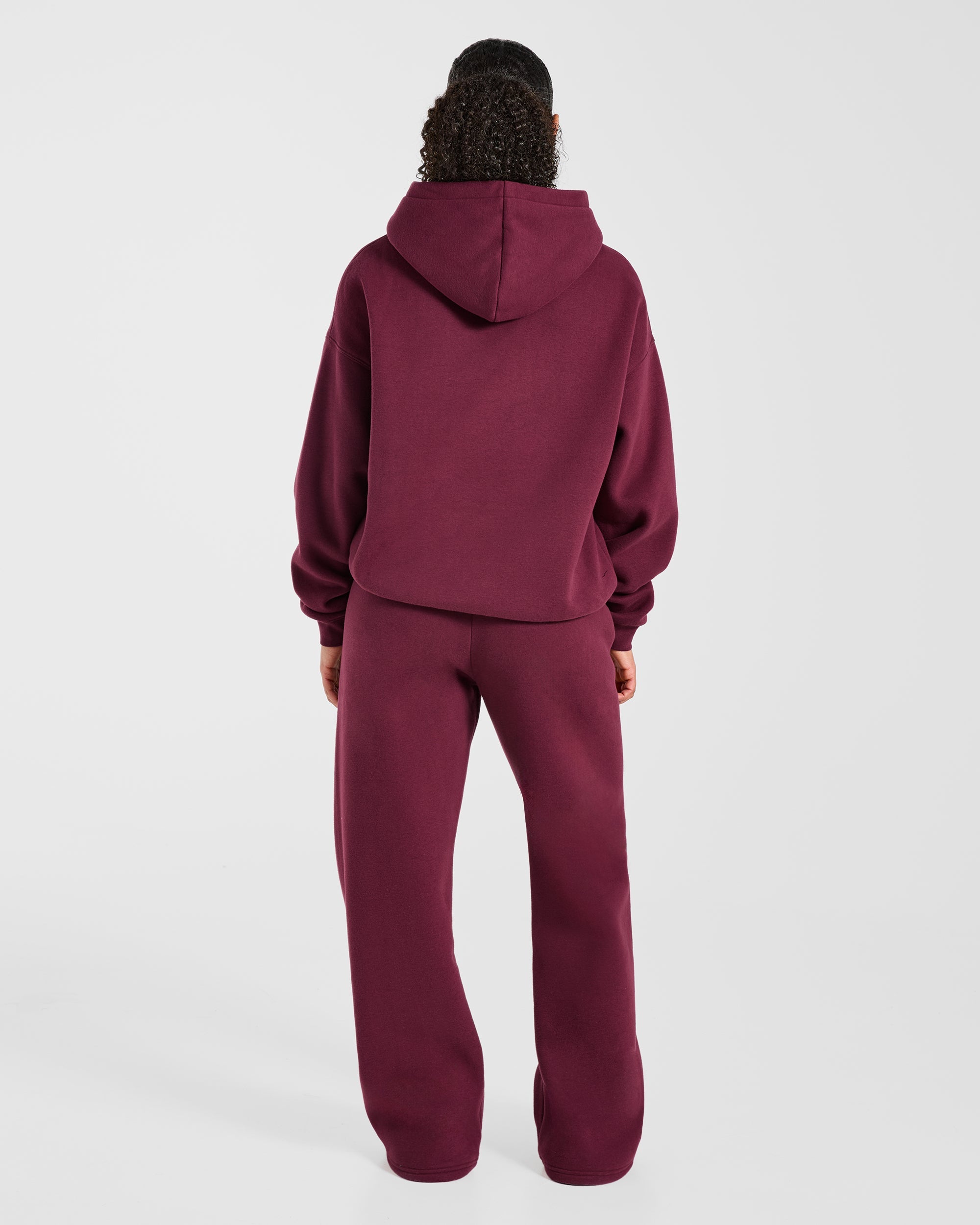 AYBL Club Oversized Hoodie - Burgundy/Pink