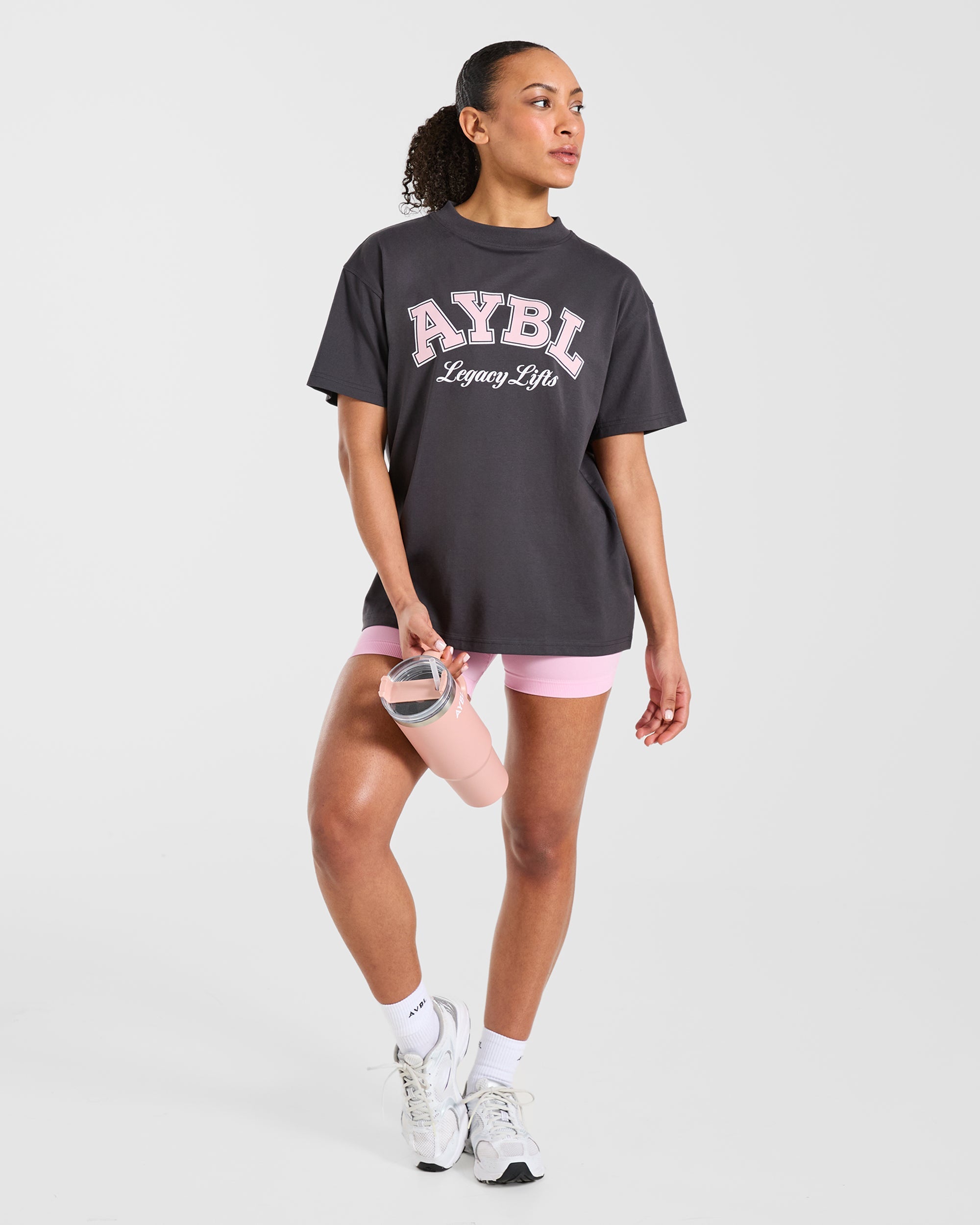 Legacy Lifts Oversized T Shirt - Charcoal