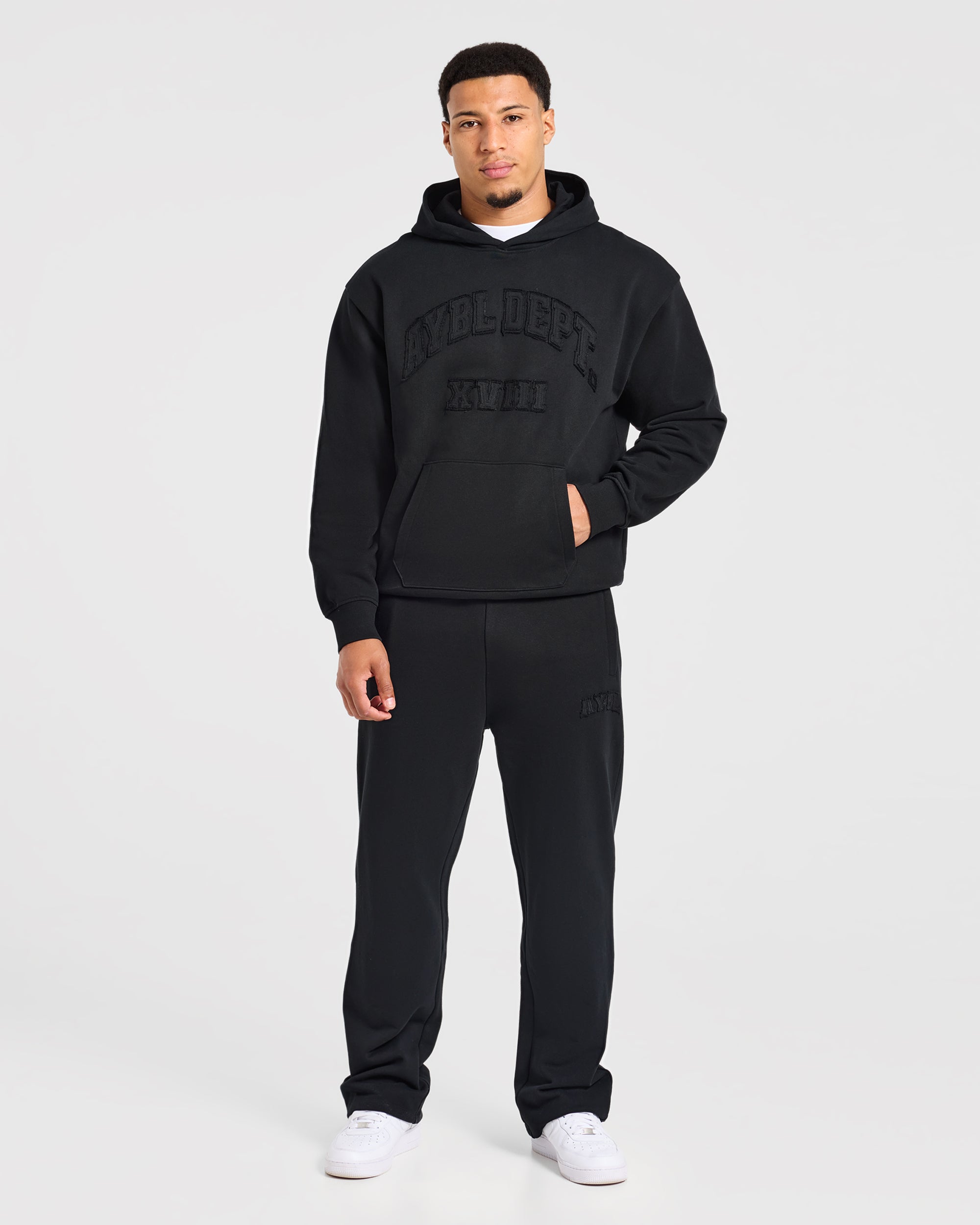 Effortless Oversized Hoodie - Black