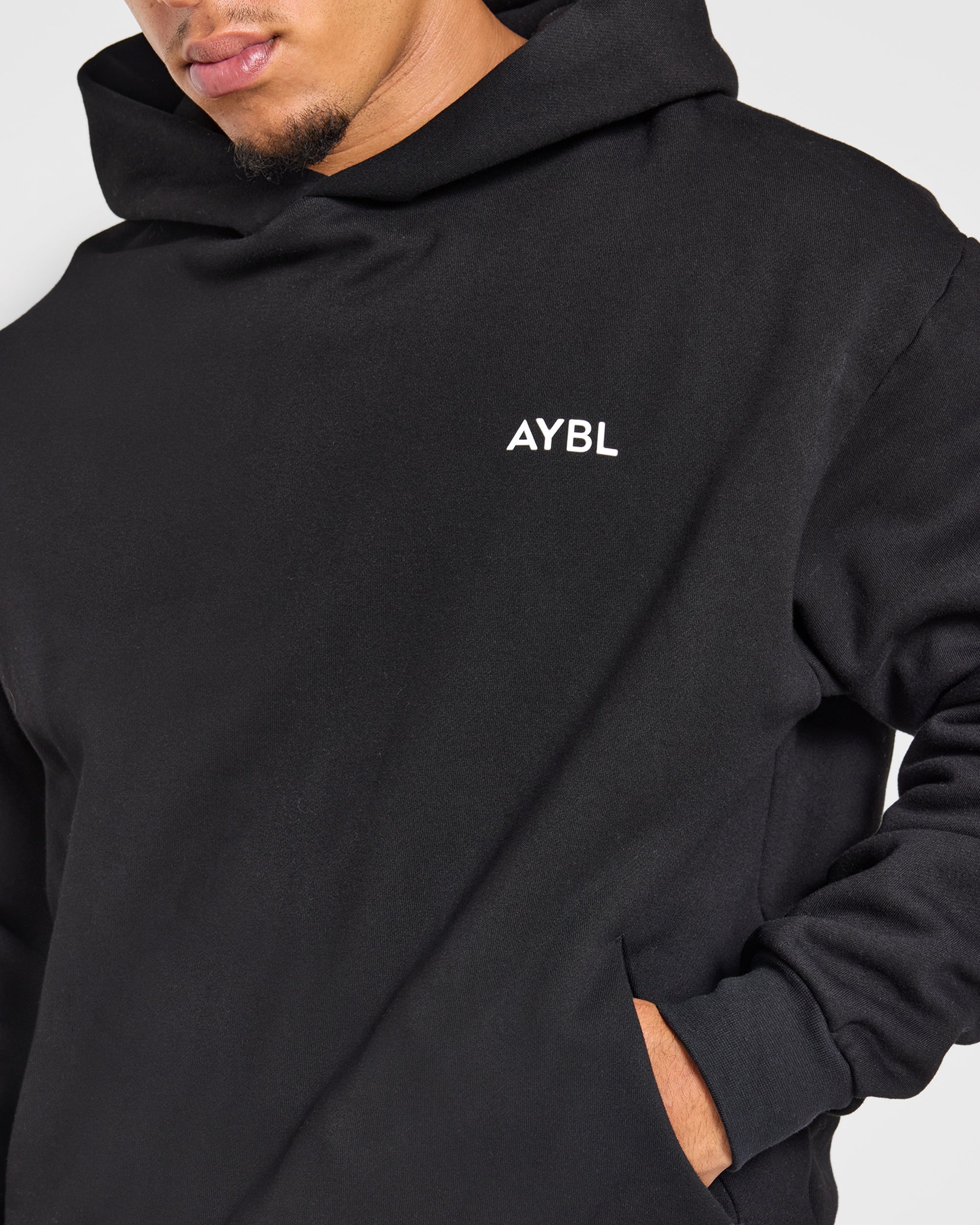 Essential Oversized Hoodie - Black