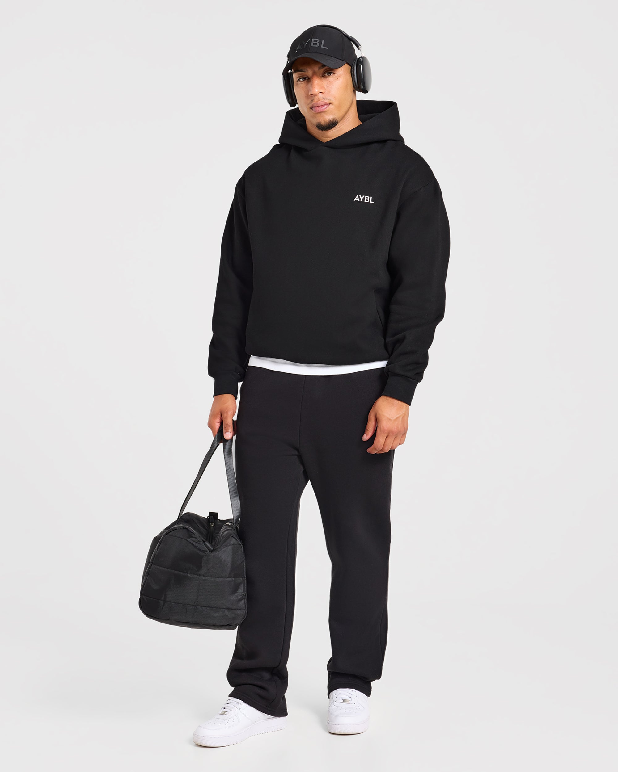 Essential Oversized Hoodie - Black