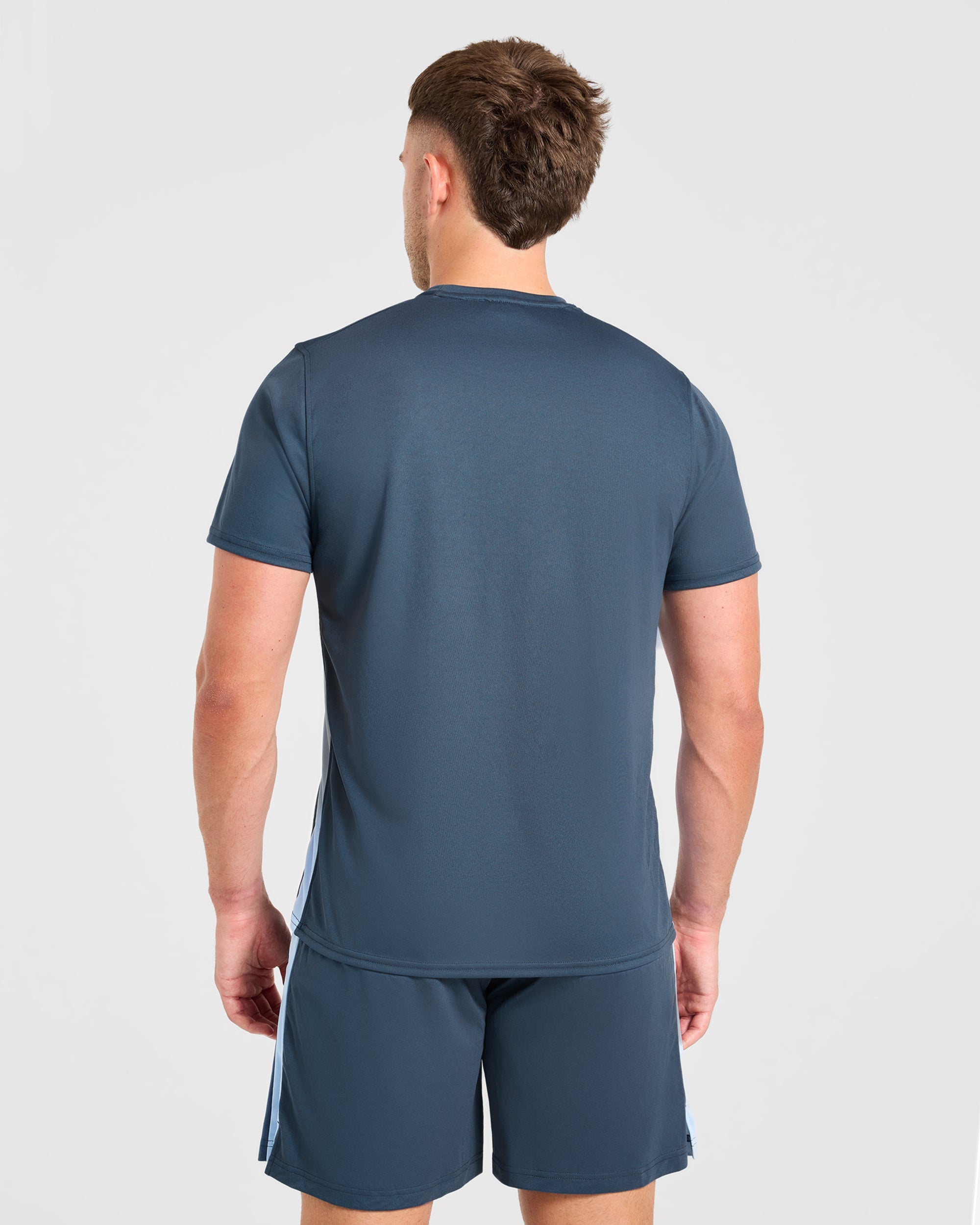 Active T Shirt - Muted Navy/Light Blue