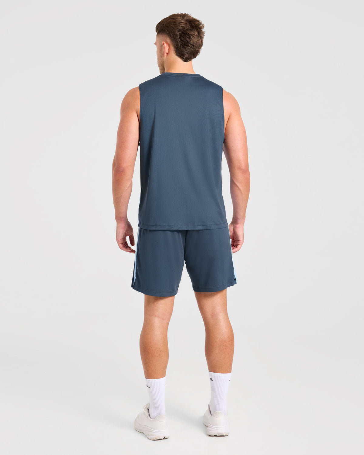 Active Vest - Muted Navy/Light Blue