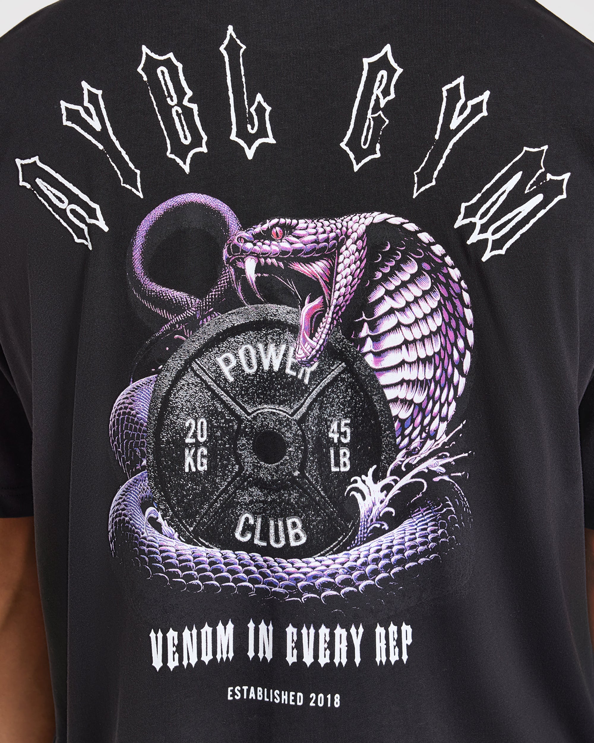Venom In Every Rep Oversized T Shirt - Black