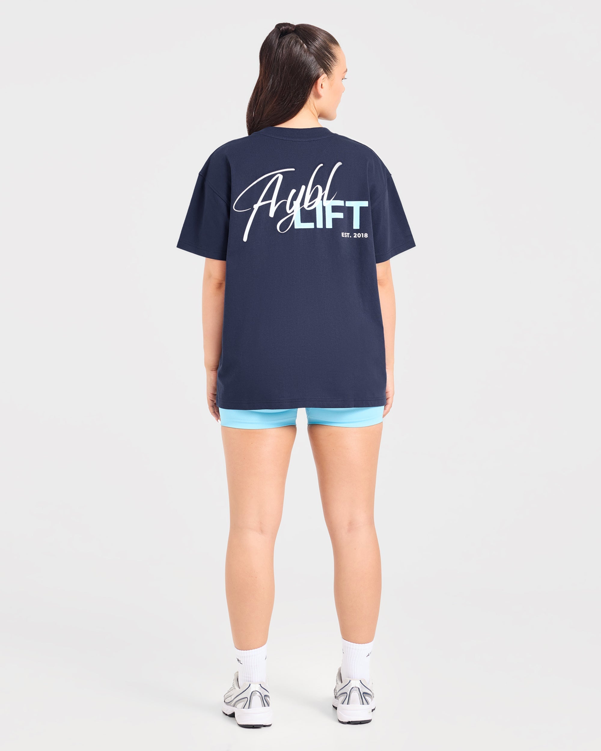 Lift Graphic 2.0 Oversized T Shirt - Navy