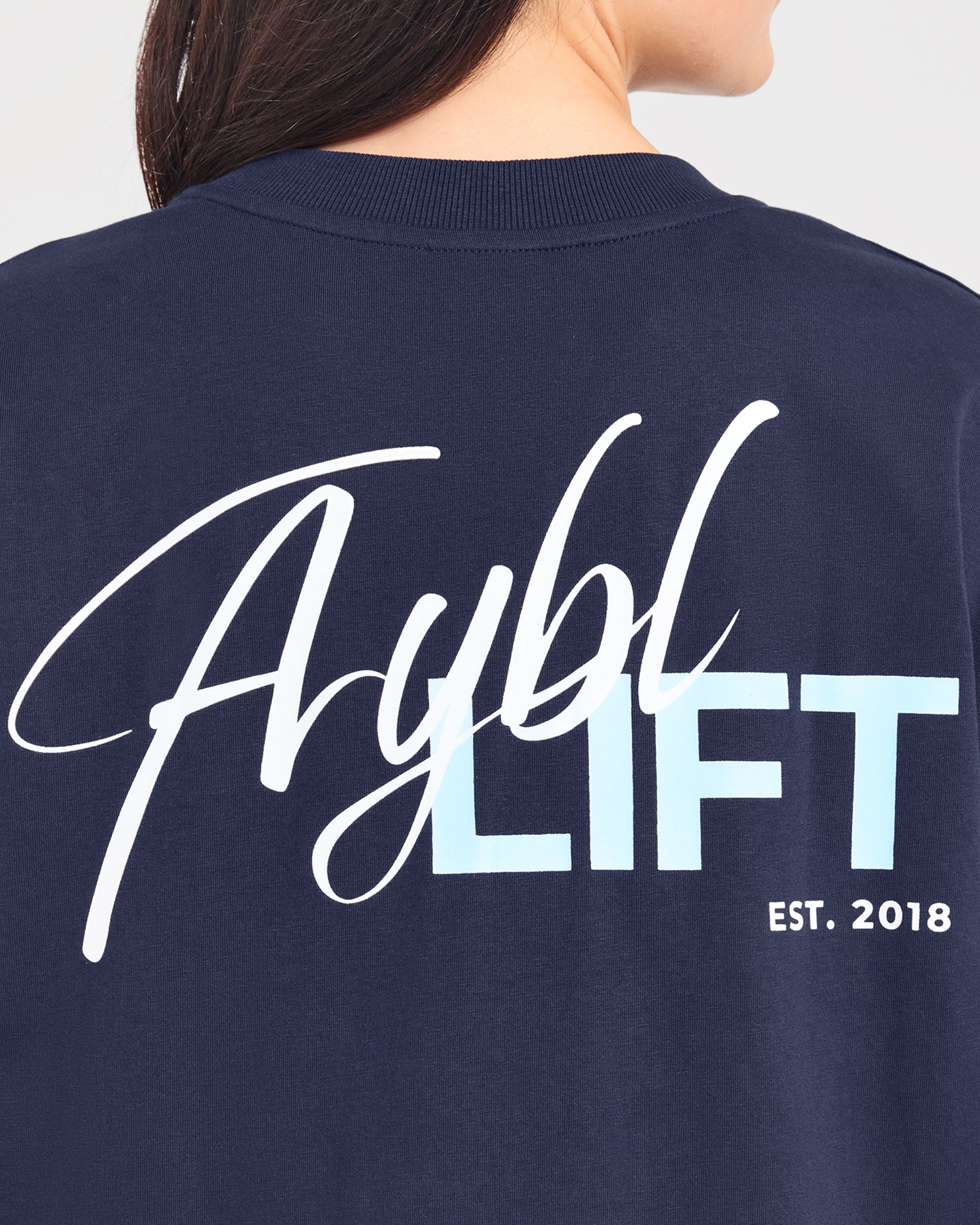 Lift Graphic 2.0 Oversized T Shirt - Navy