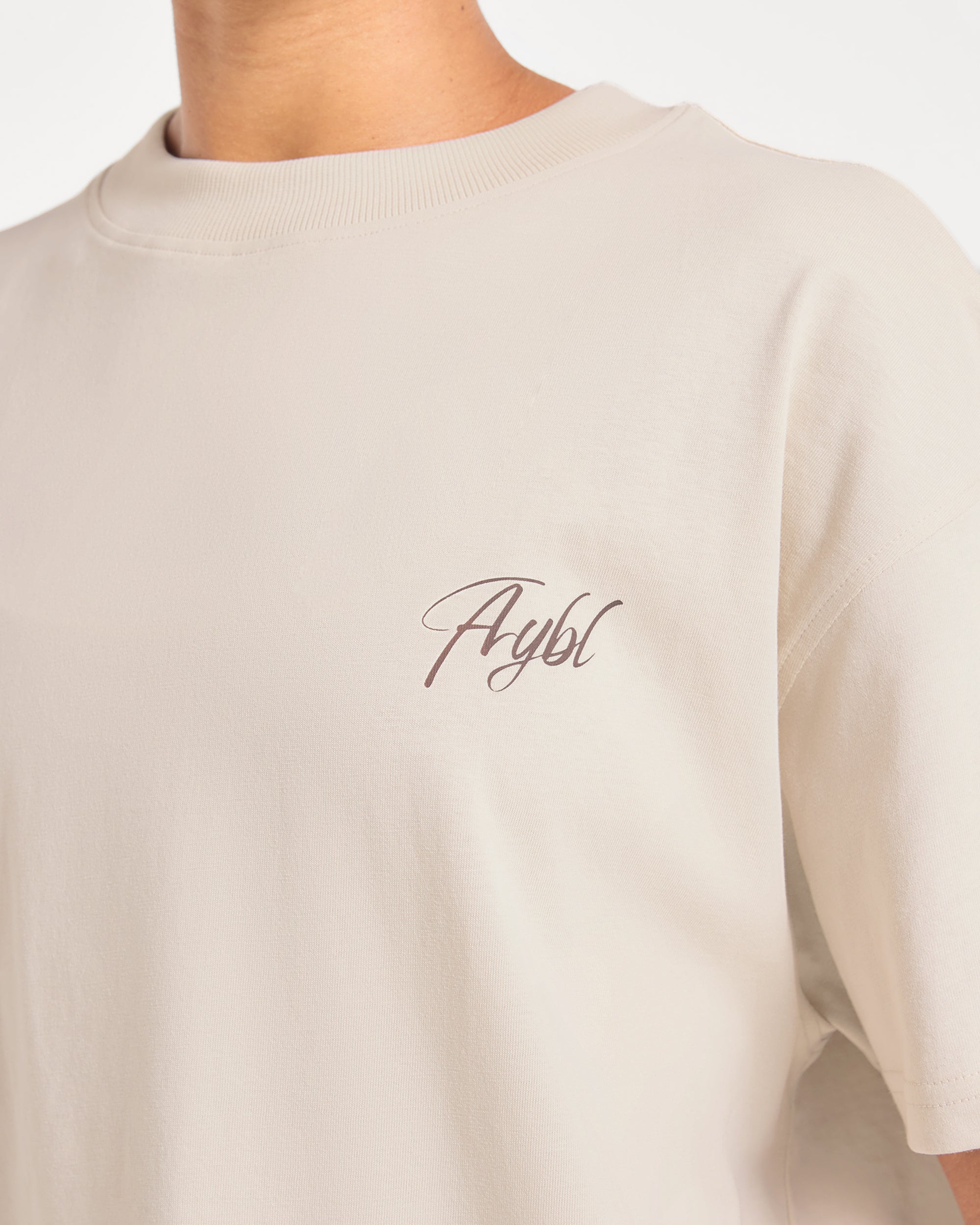 Lift Graphic 2.0 Oversized T Shirt - Beige