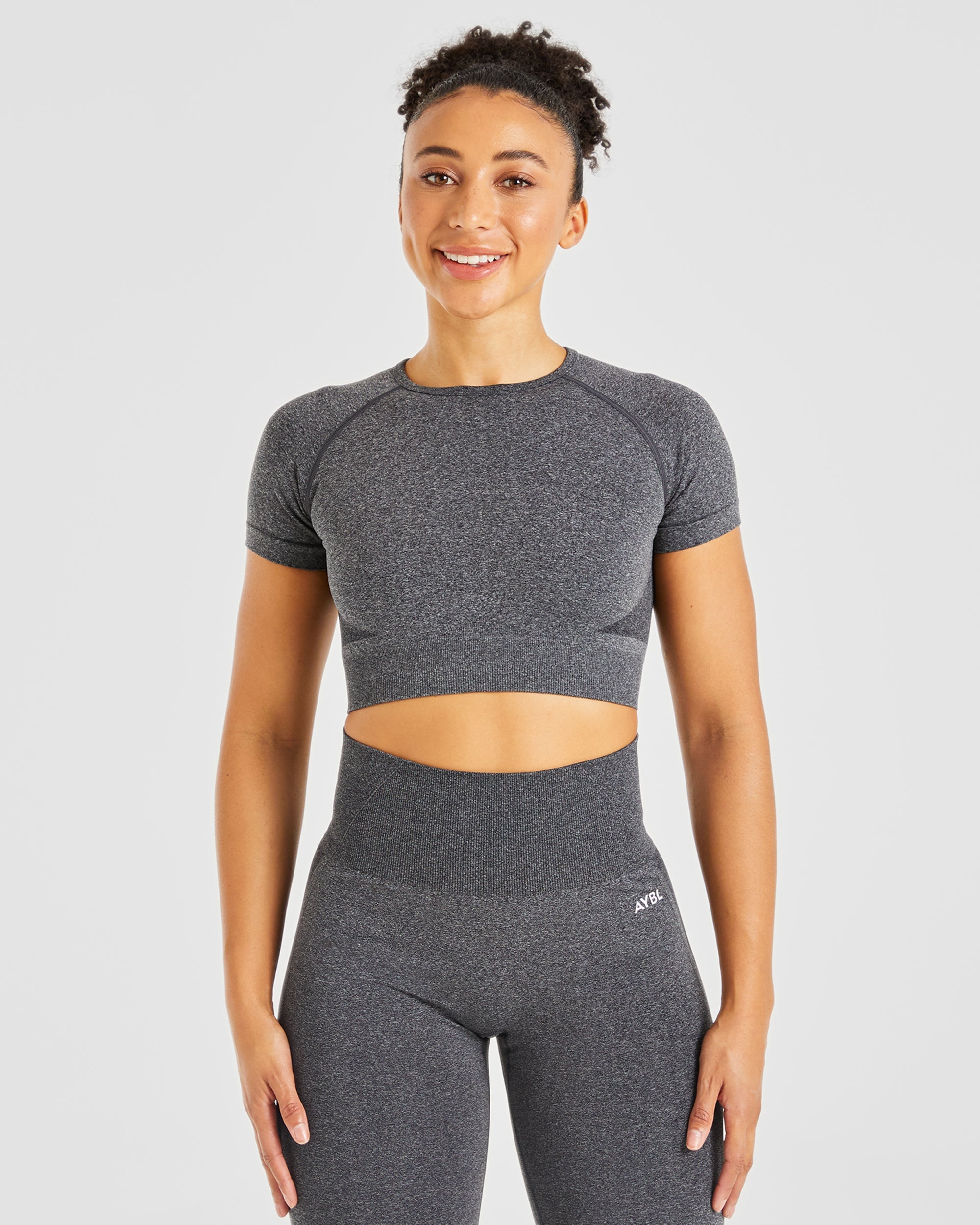 seamless leggings and crop top