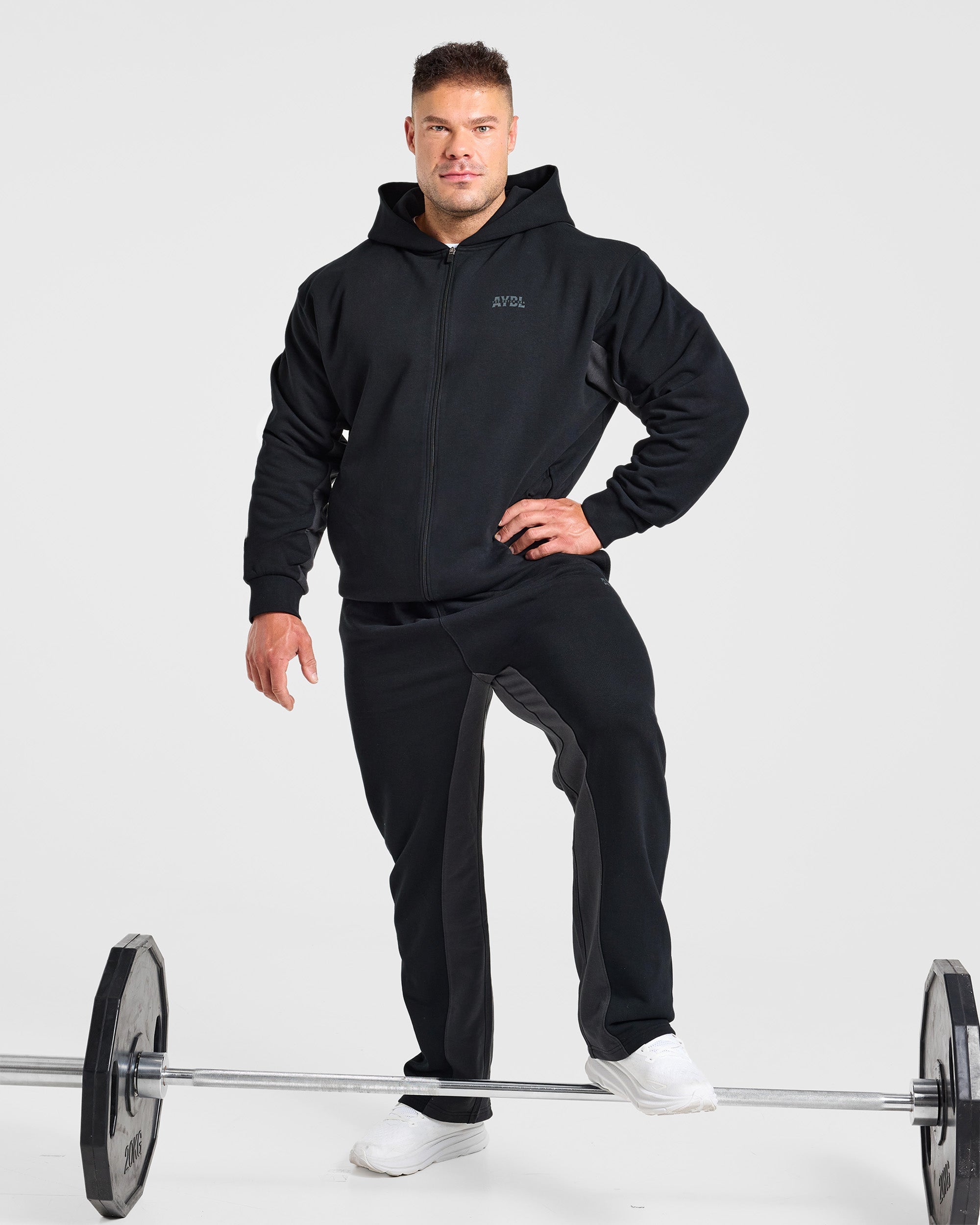 Wesley Vissers x Oversized Zip Up Hoodie - Black
