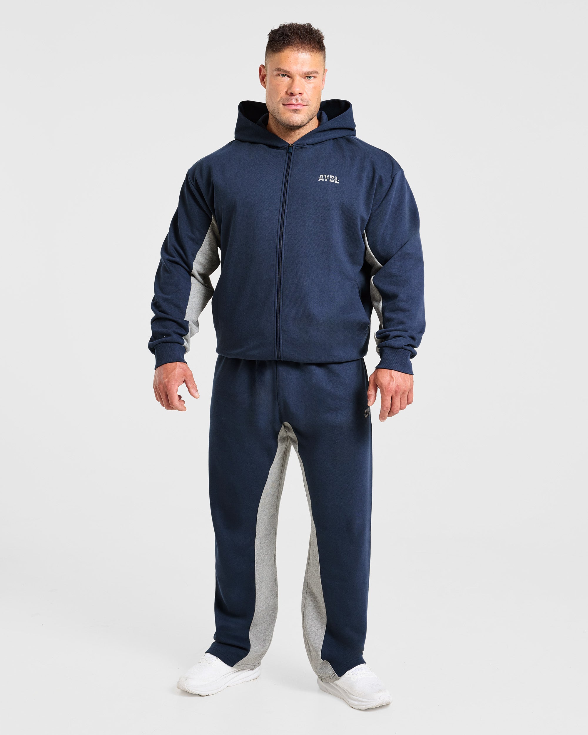 Wesley Vissers x Oversized Zip Up Hoodie - Navy