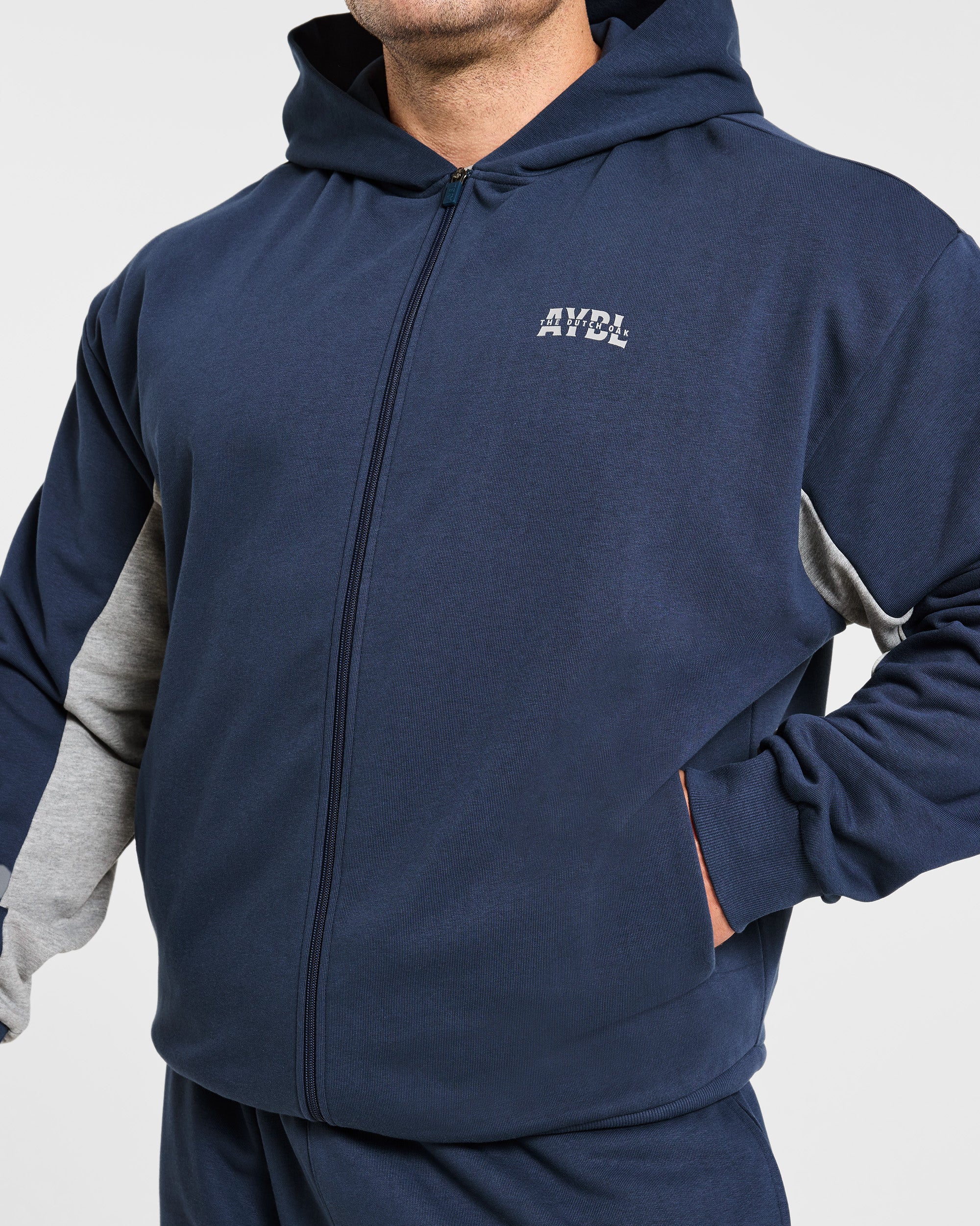 Wesley Vissers x Oversized Zip Up Hoodie - Navy