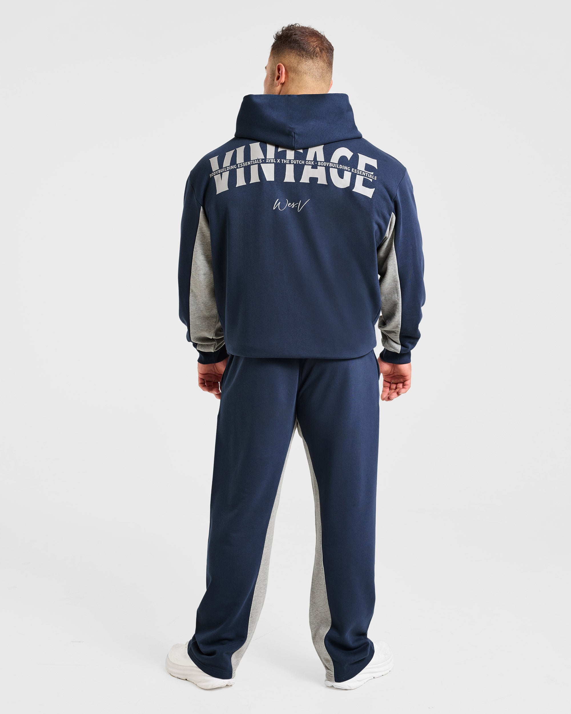 Wesley Vissers x Oversized Zip Up Hoodie - Navy