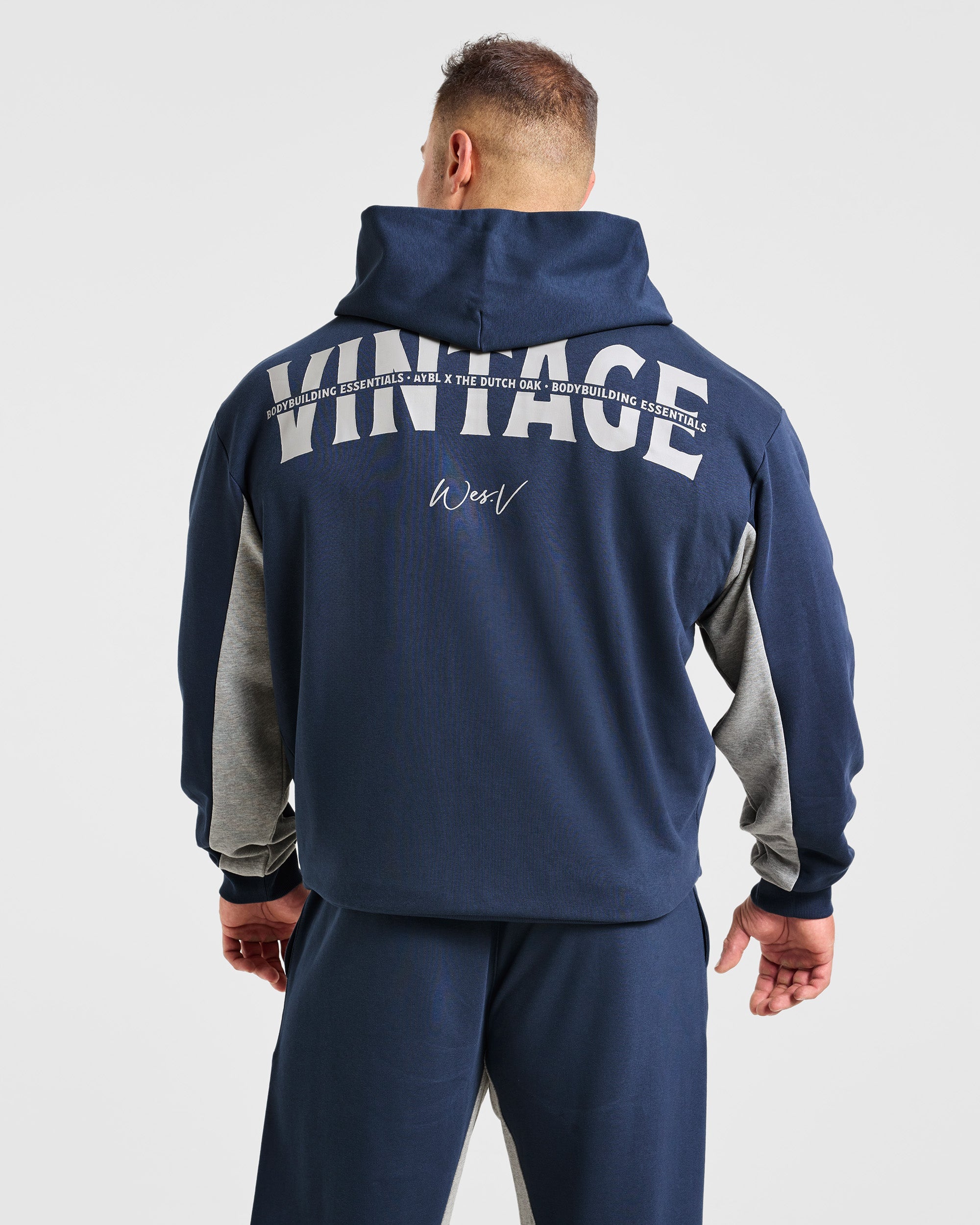 Wesley Vissers x Oversized Zip Up Hoodie - Navy