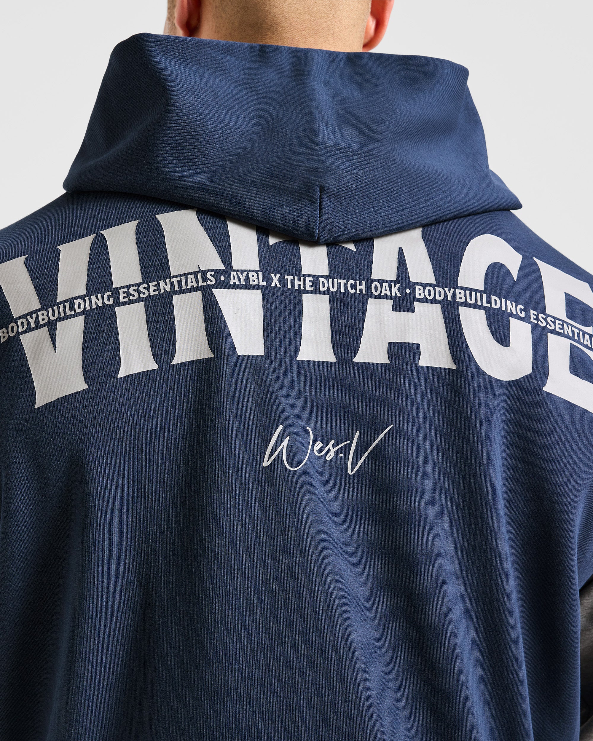 Wesley Vissers x Oversized Zip Up Hoodie - Navy