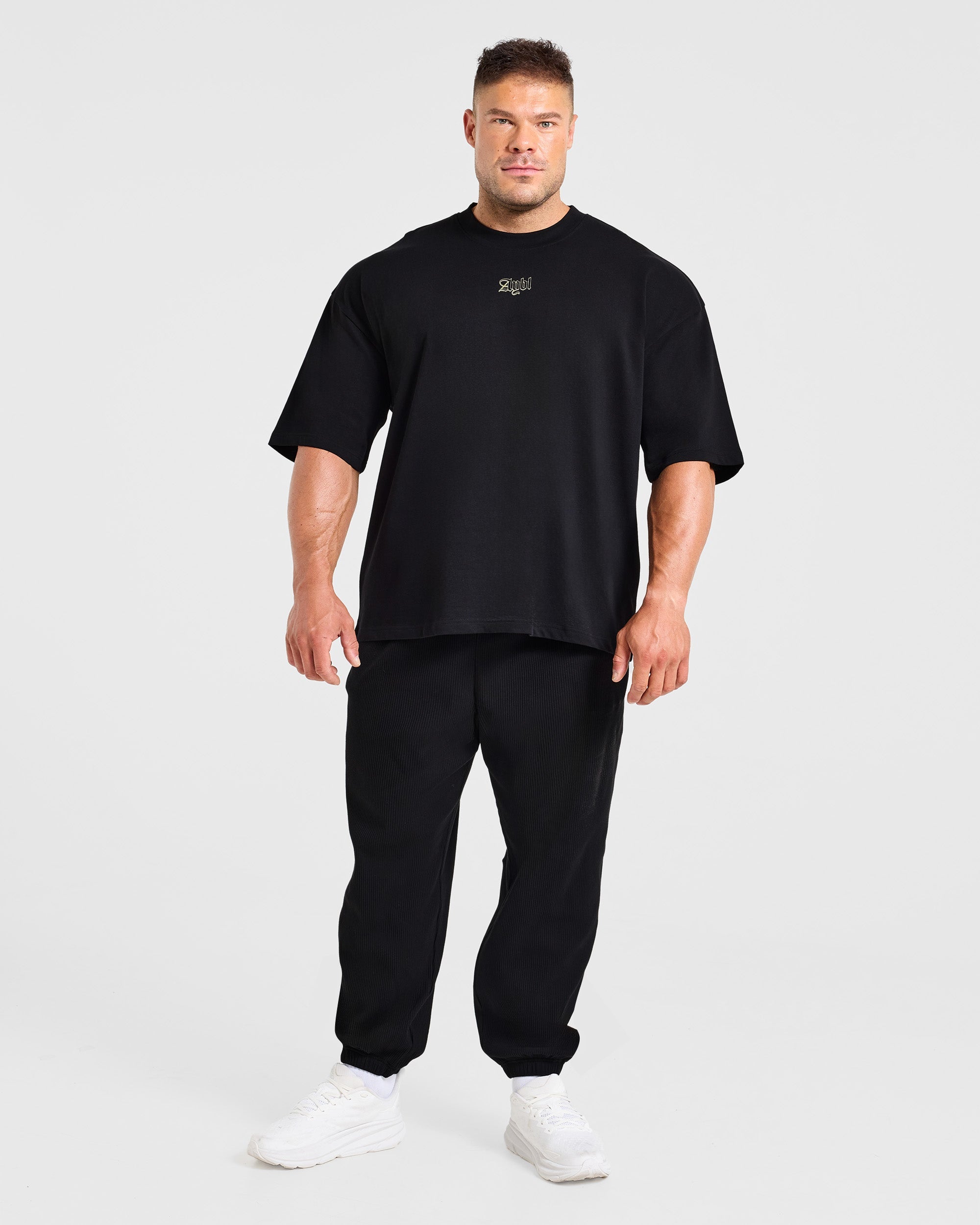 Wesley Vissers x Built to Conquer Oversized T Shirt - Black