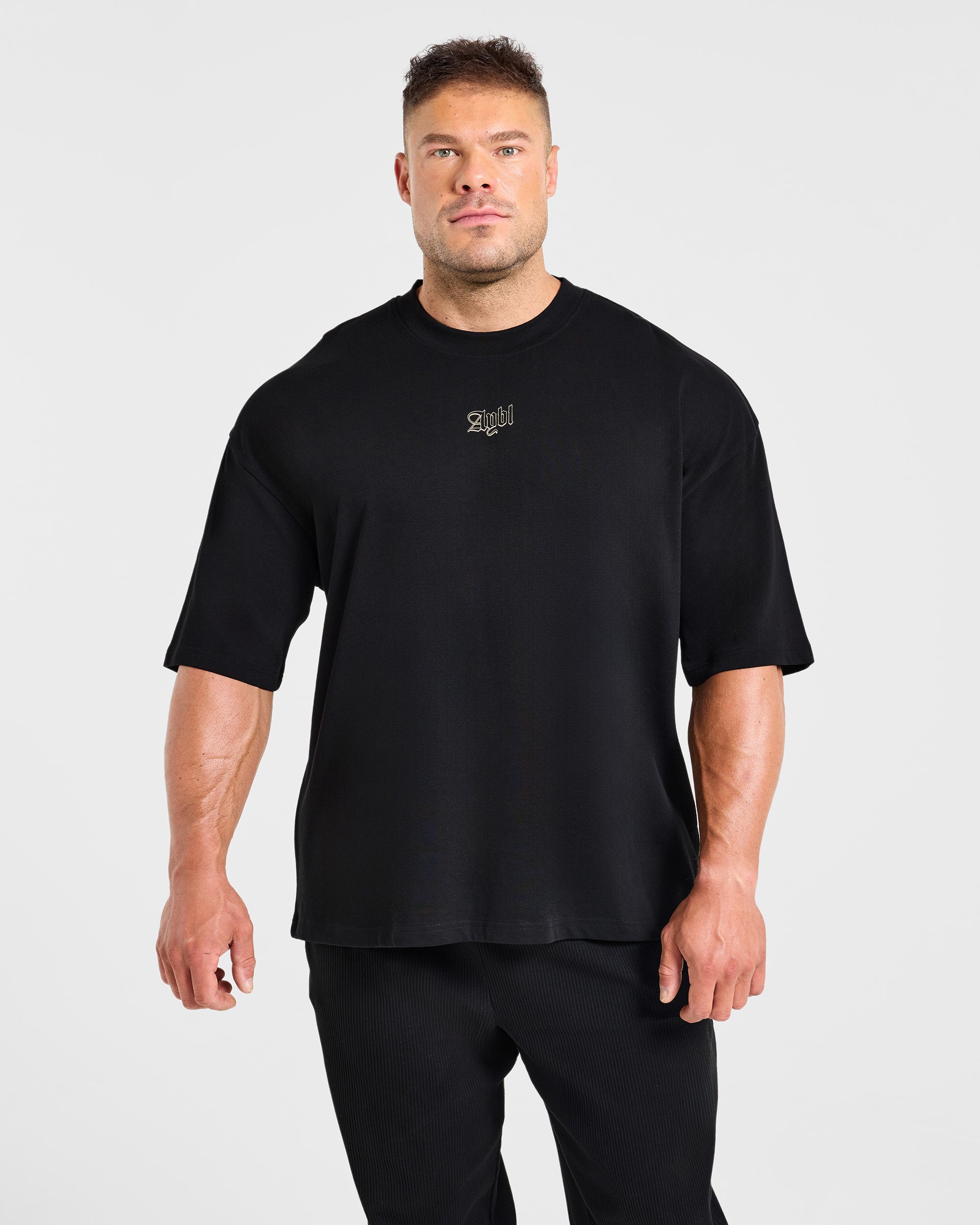 Wesley Vissers x Built to Conquer Oversized T Shirt - Black