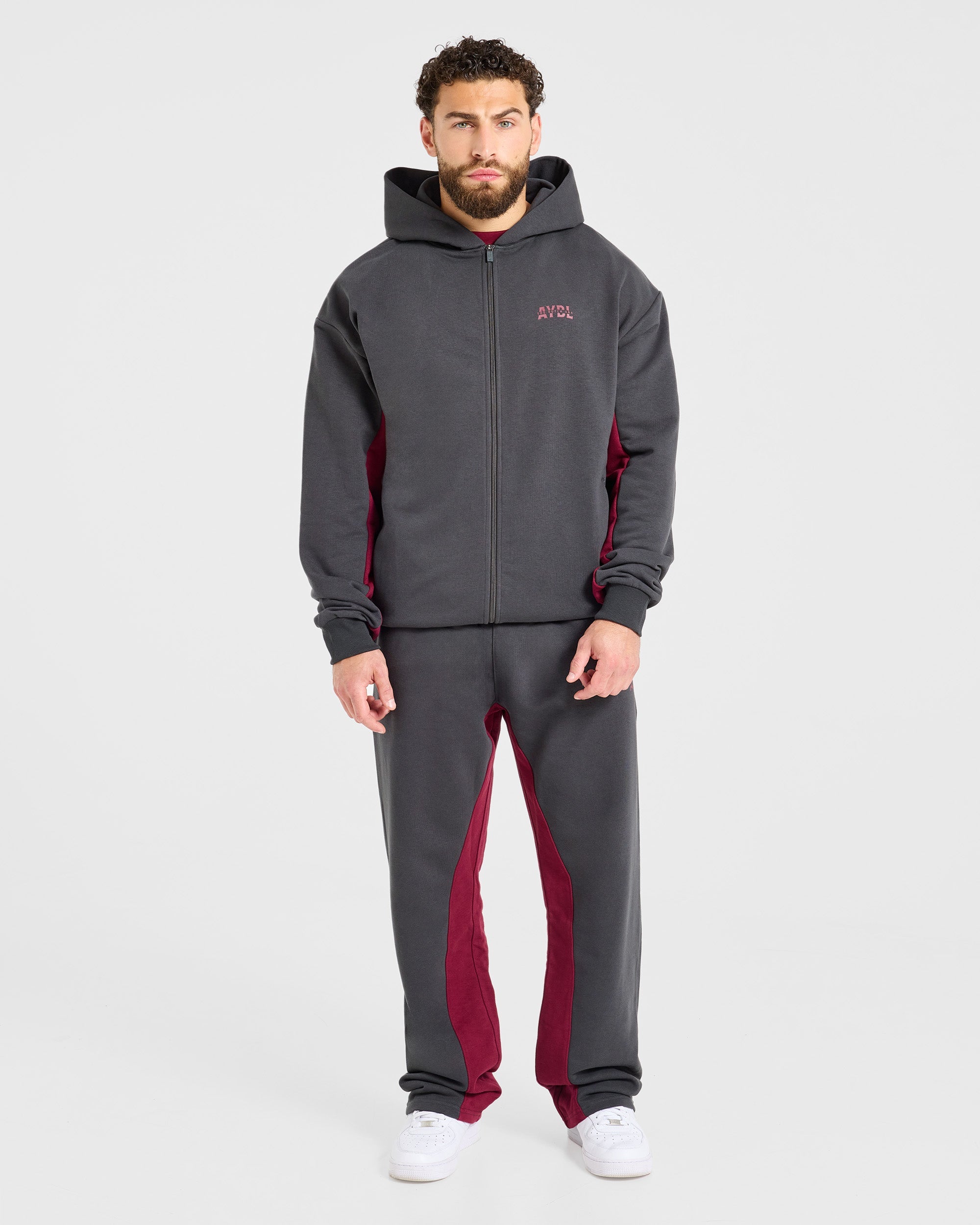Wesley Vissers x Oversized Straight Leg Joggers - Charcoal