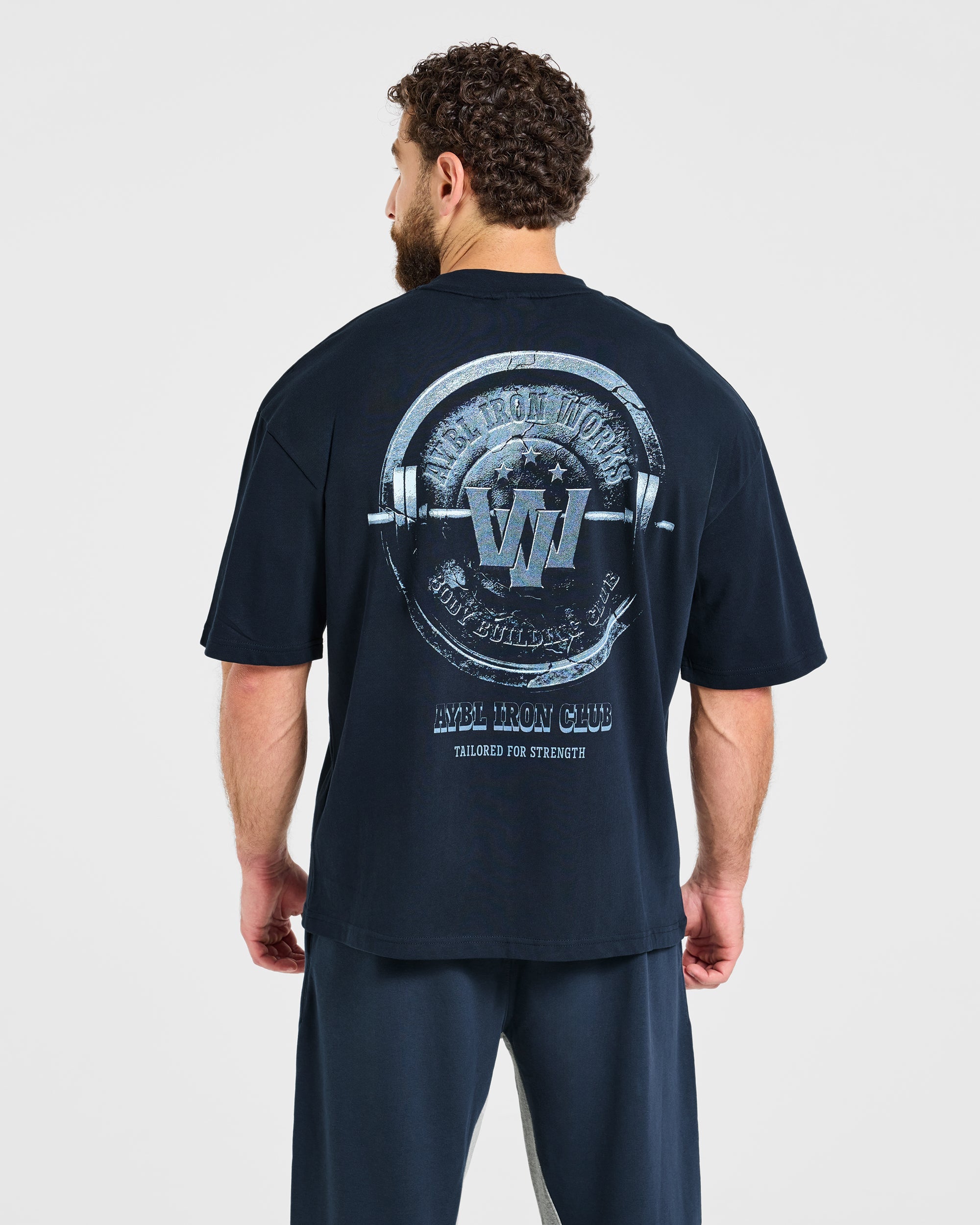 Wesley Vissers x AYBL Iron Works Oversized T Shirt - Navy