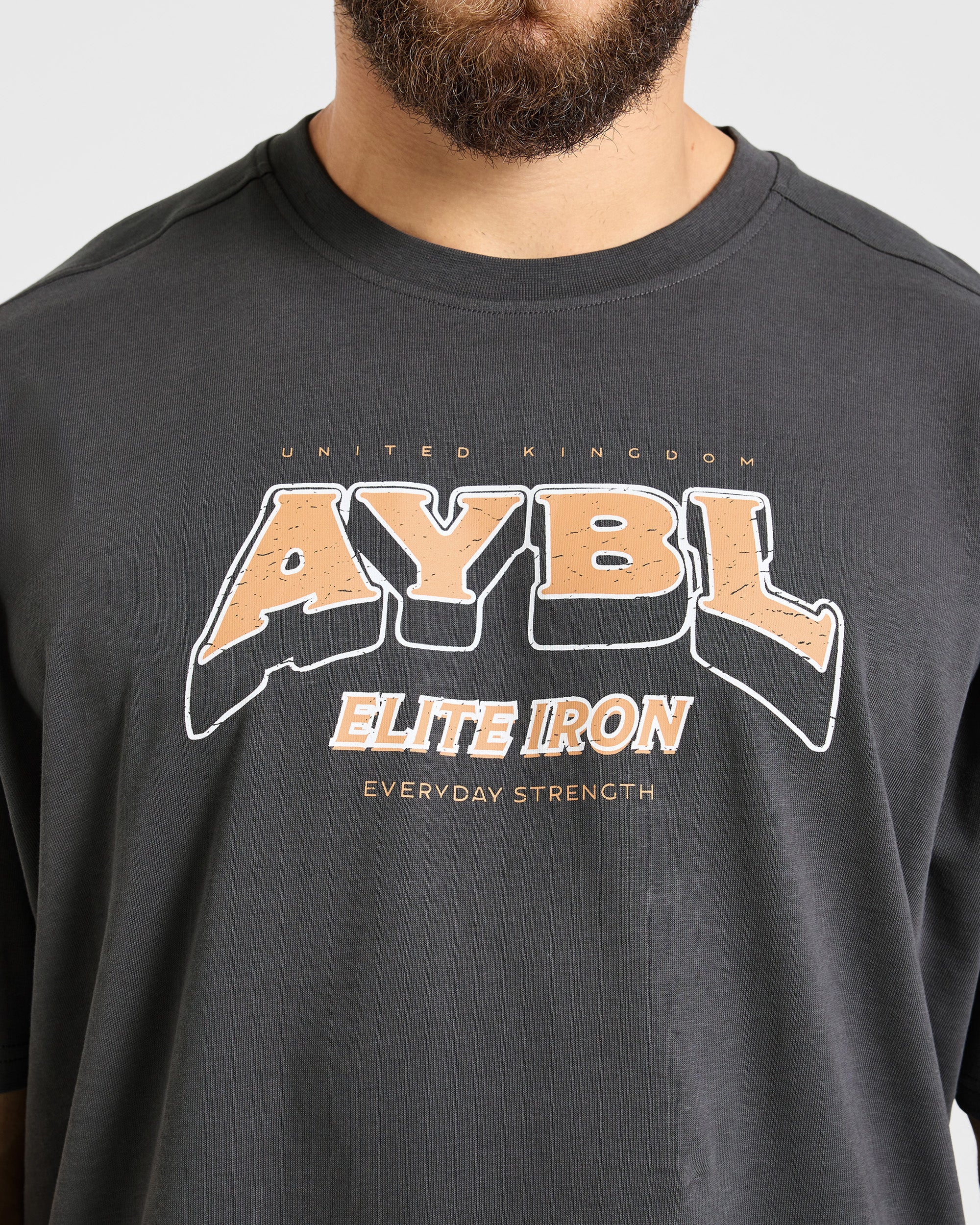 AYBL Elite Iron Oversized T Shirt - Charcoal