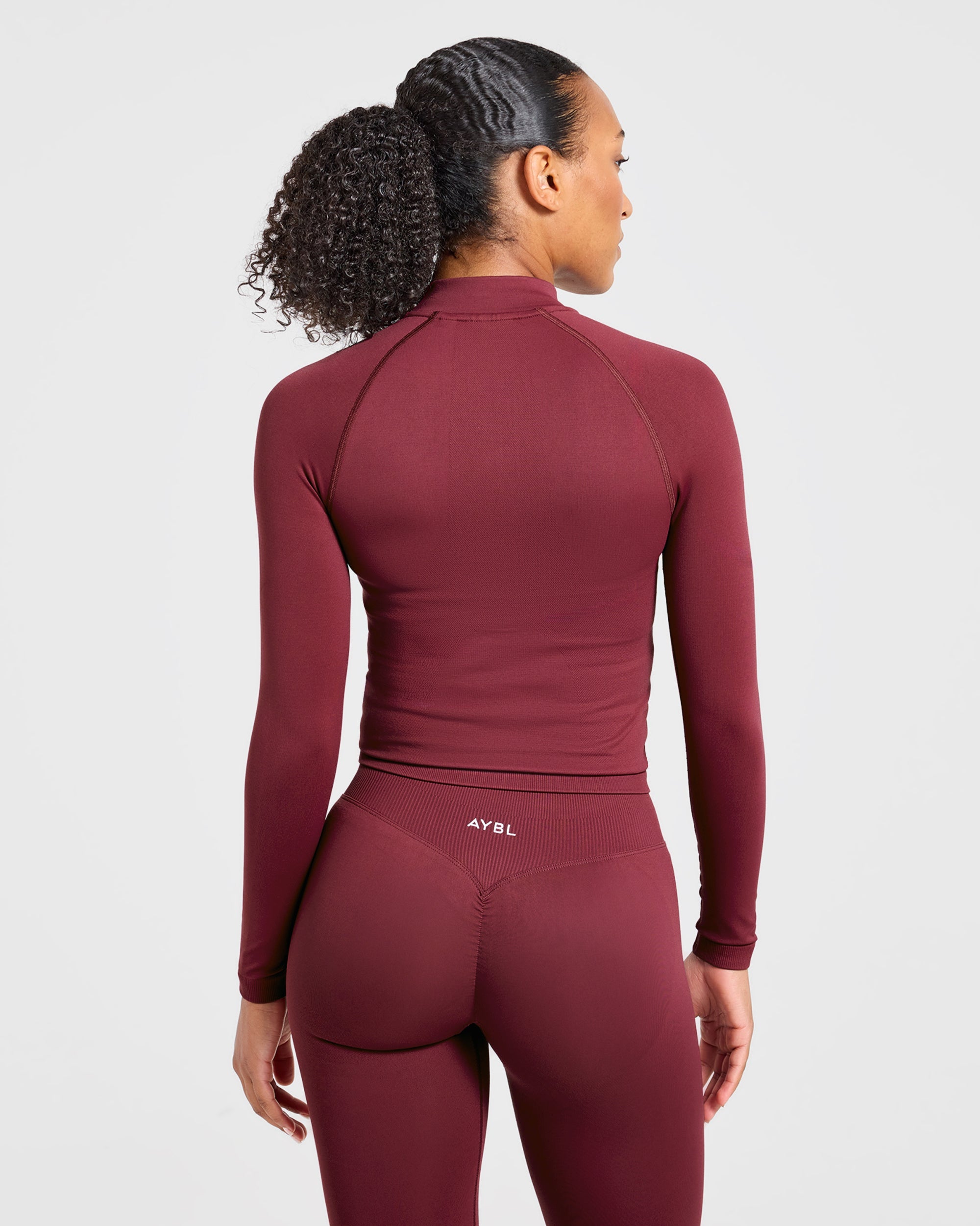 Enhance Seamless Jacket - Mahogany Red
