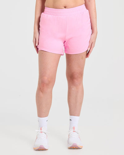 Run Ruched Shorts - Spring Pink
