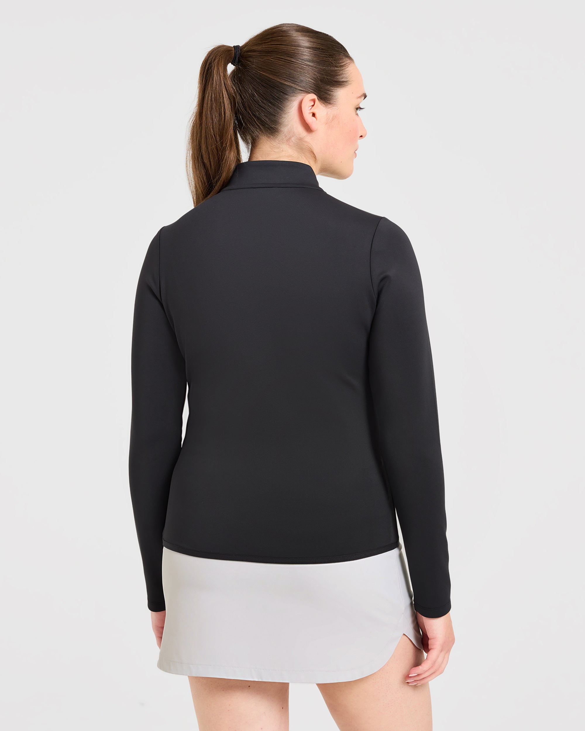 Classic 1/4 Zip Pullover - Black