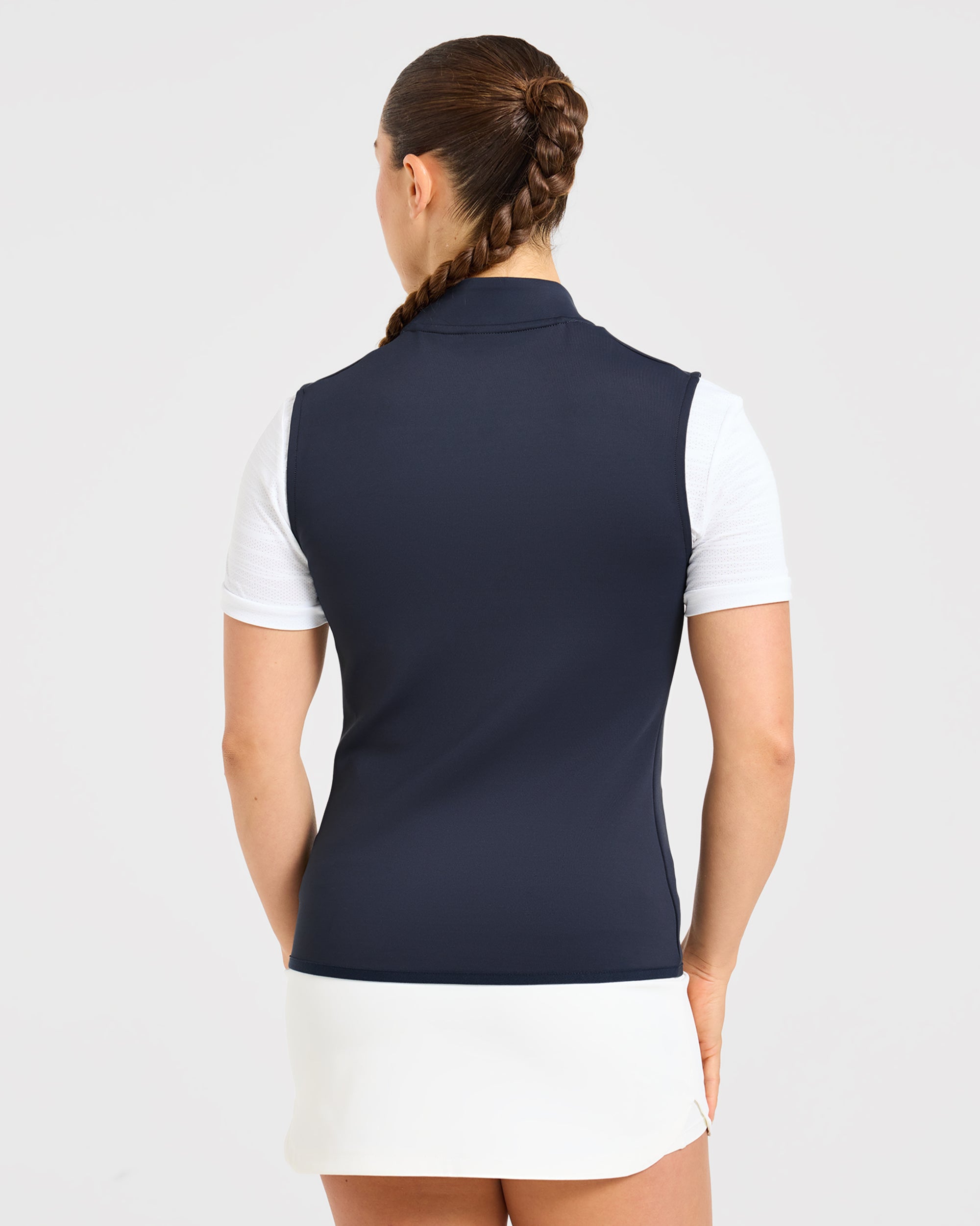 Classic 1/4 Zip Vest - Navy Blue