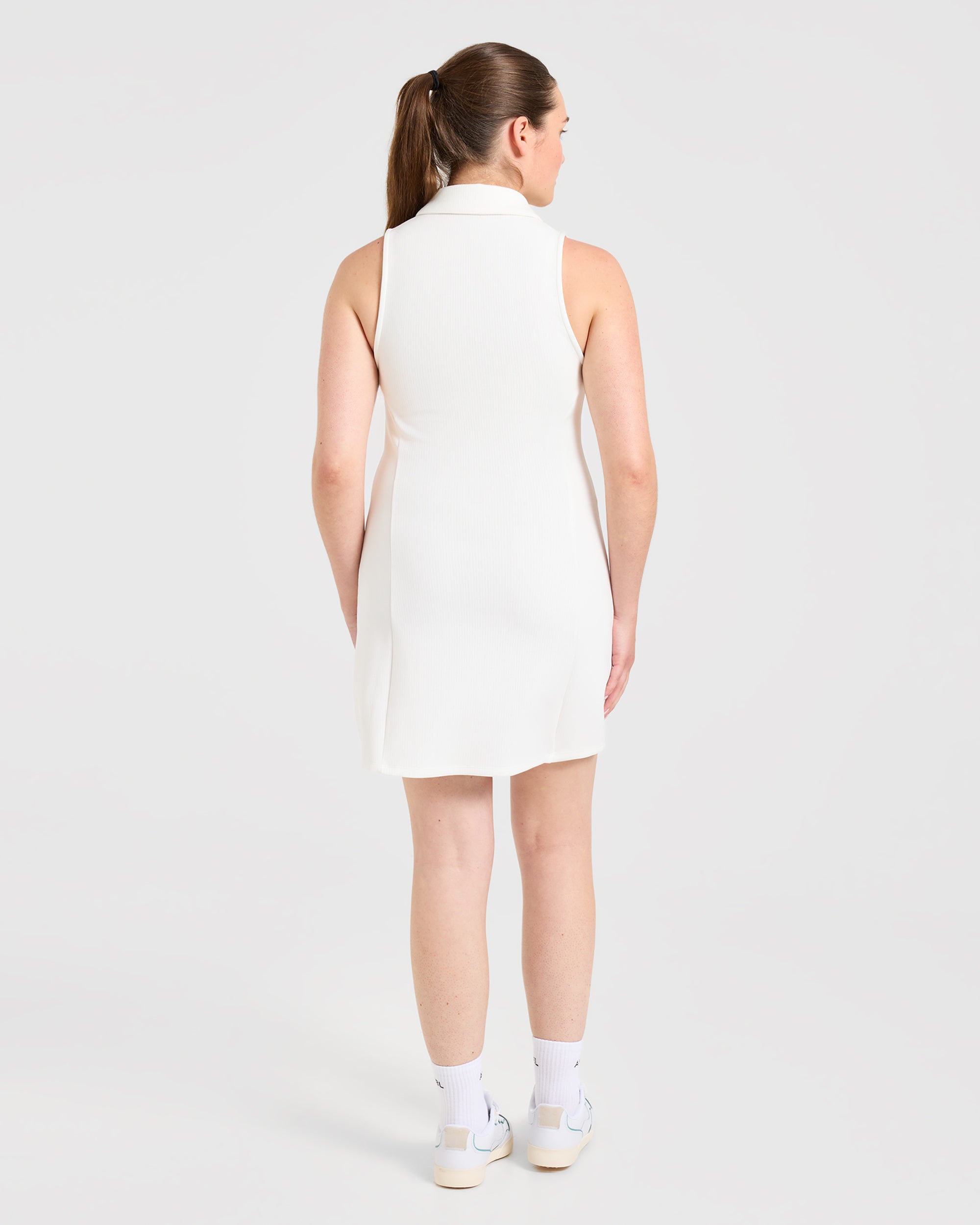 Signature Collar Dress - White