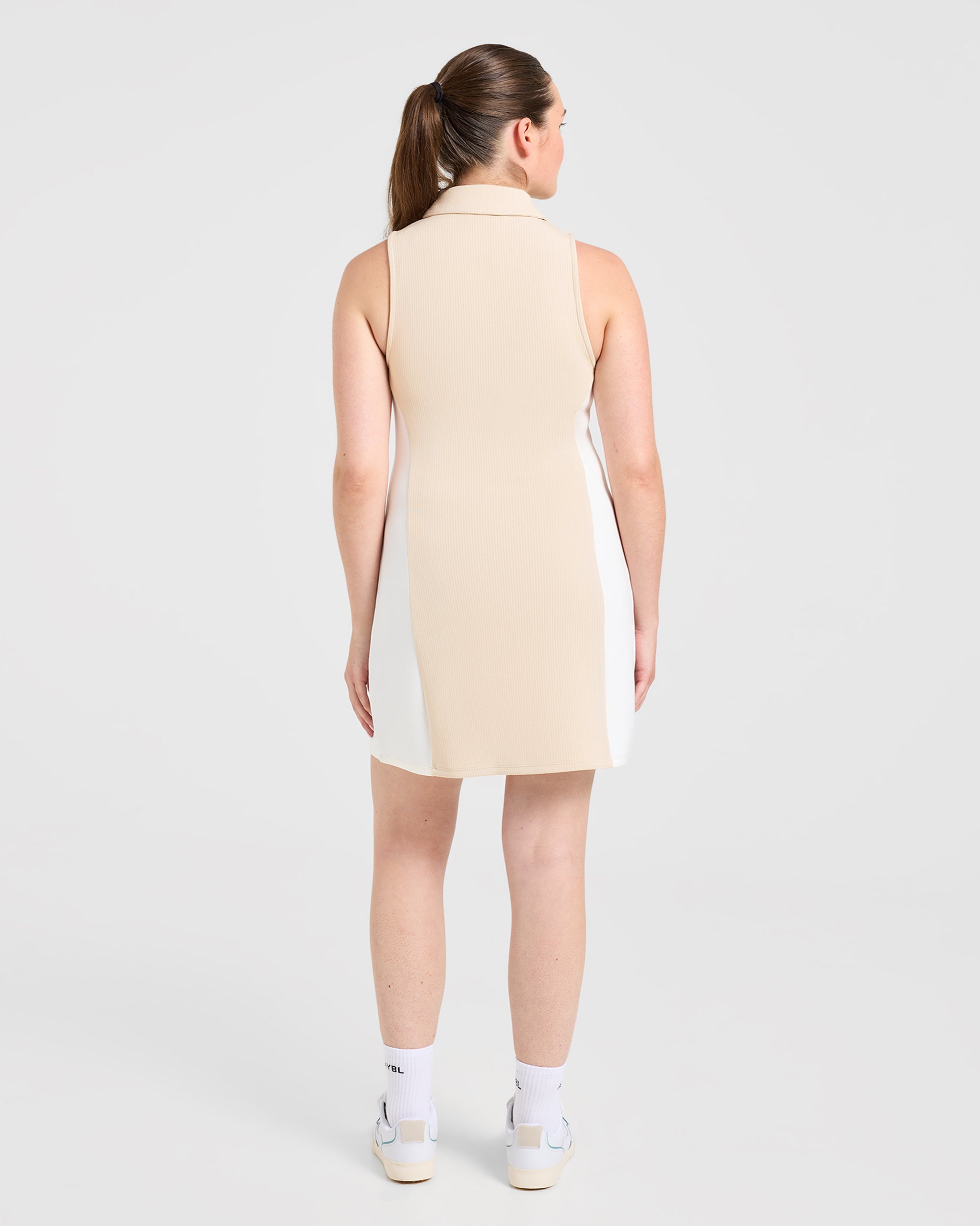 Signature Collar Dress - Sand