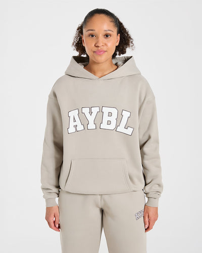Varsity 2.0 Oversized Hoodie - Taupe