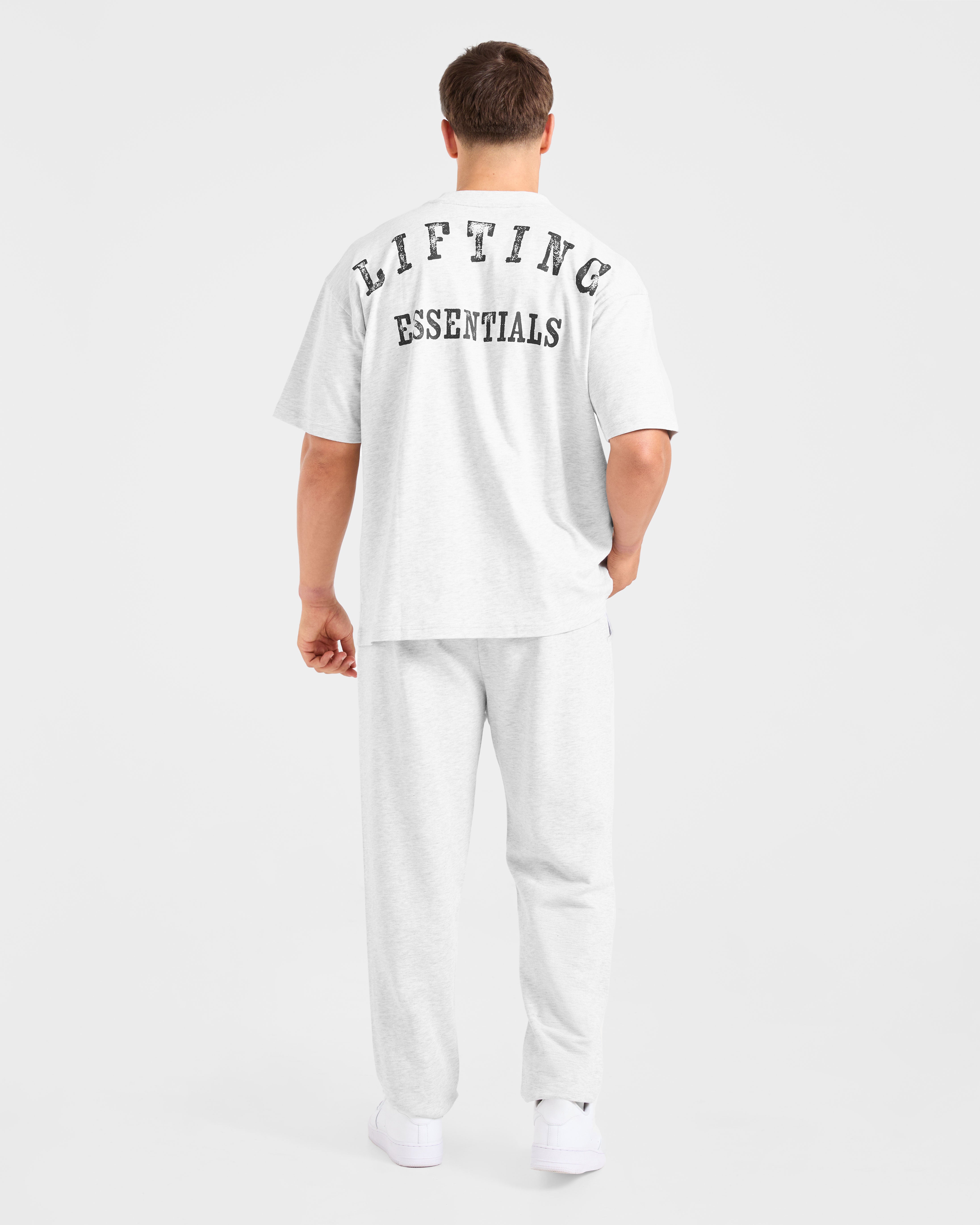 Lifting Essentials Oversized T Shirt - Grey Marl