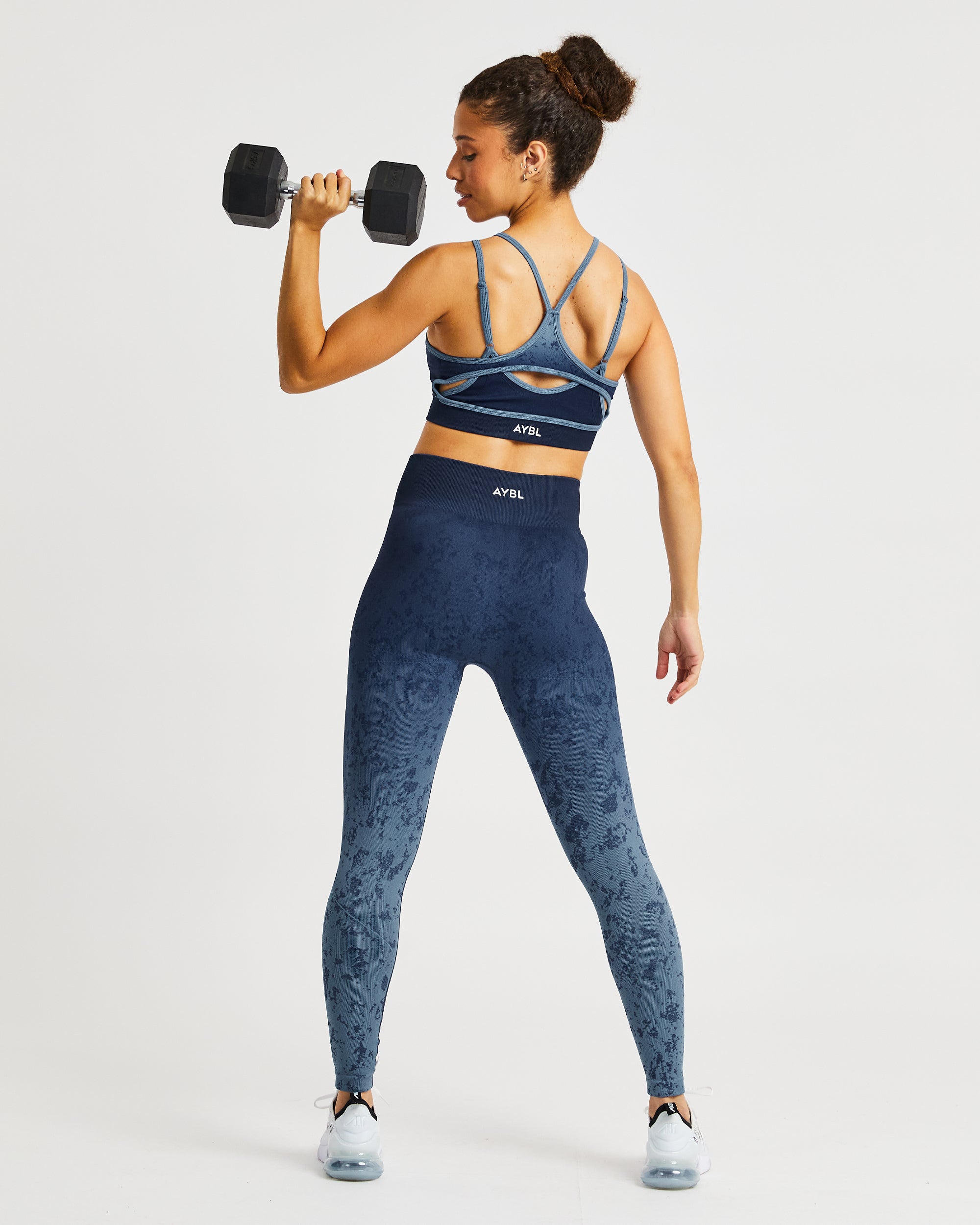 Flare Seamless Sports Bra - Blue