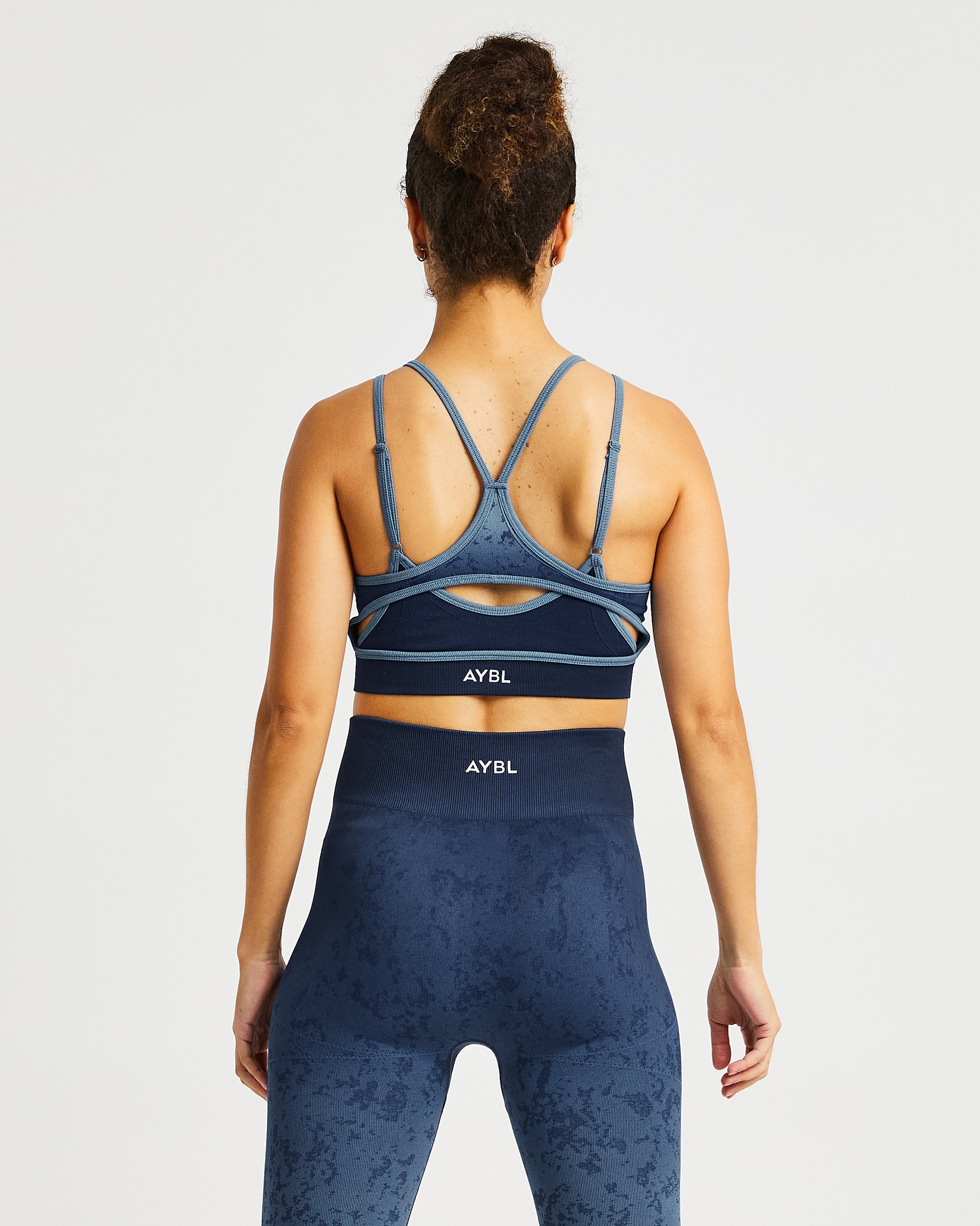Flare Seamless Sports Bra - Blue