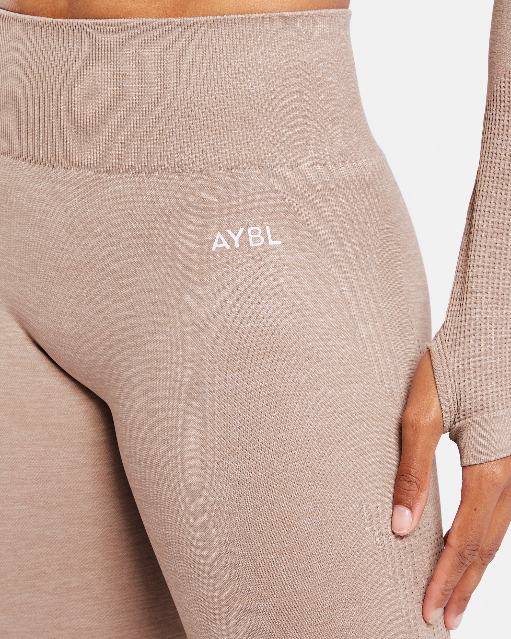 Revive Seamless Leggings - Warm Taupe Marl