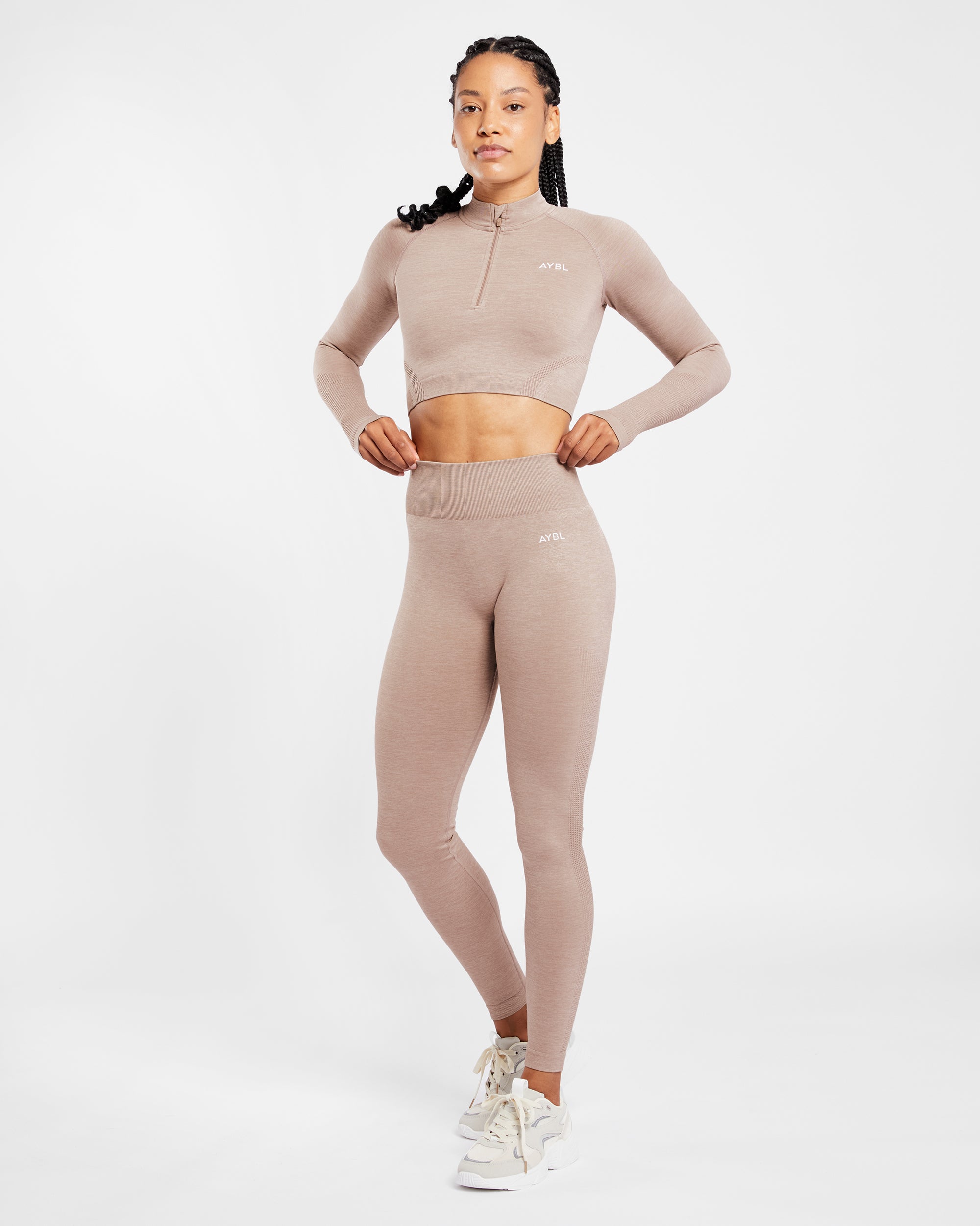 Revive Seamless Leggings - Warm Taupe Marl