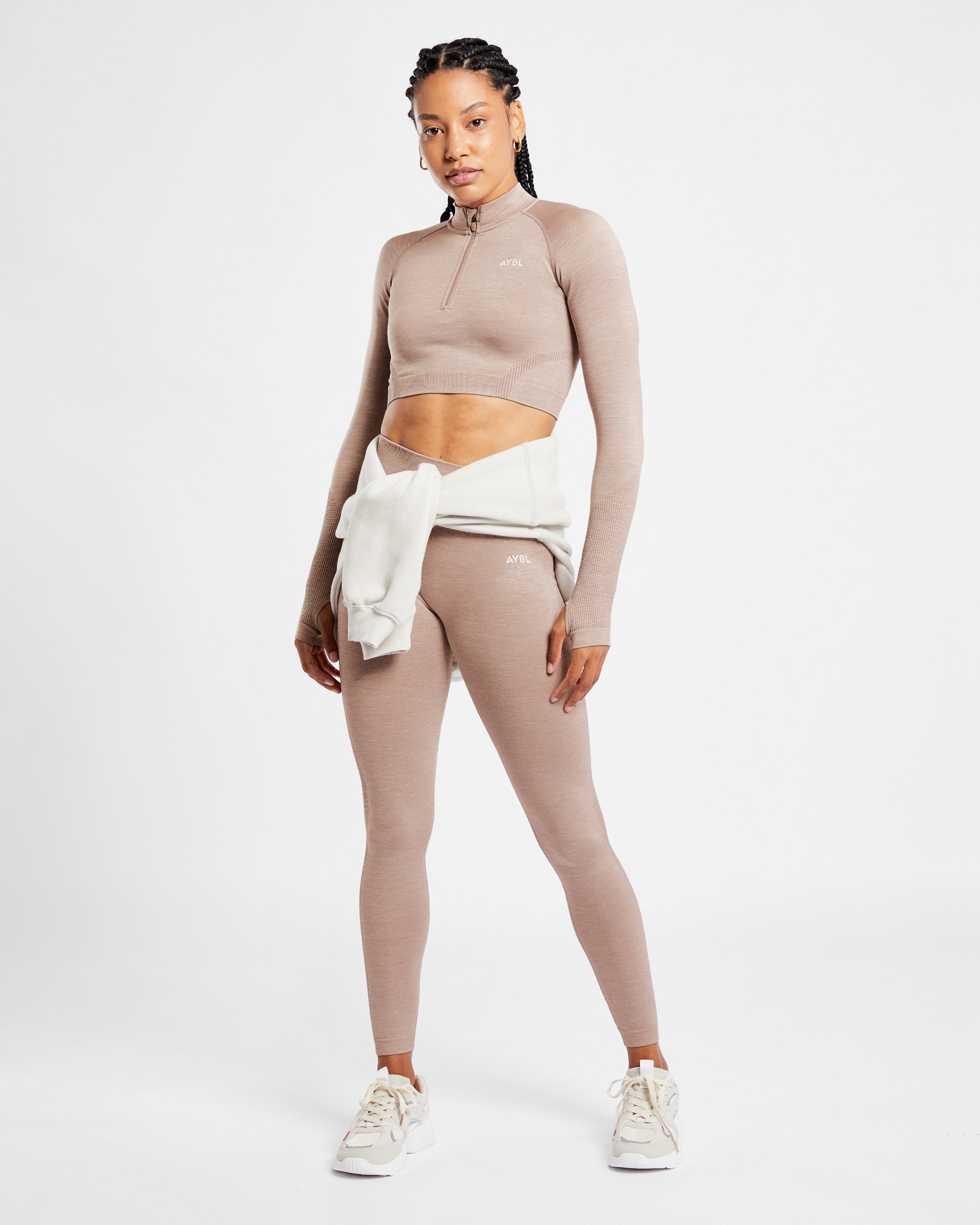 Revive Seamless Leggings - Warm Taupe Marl