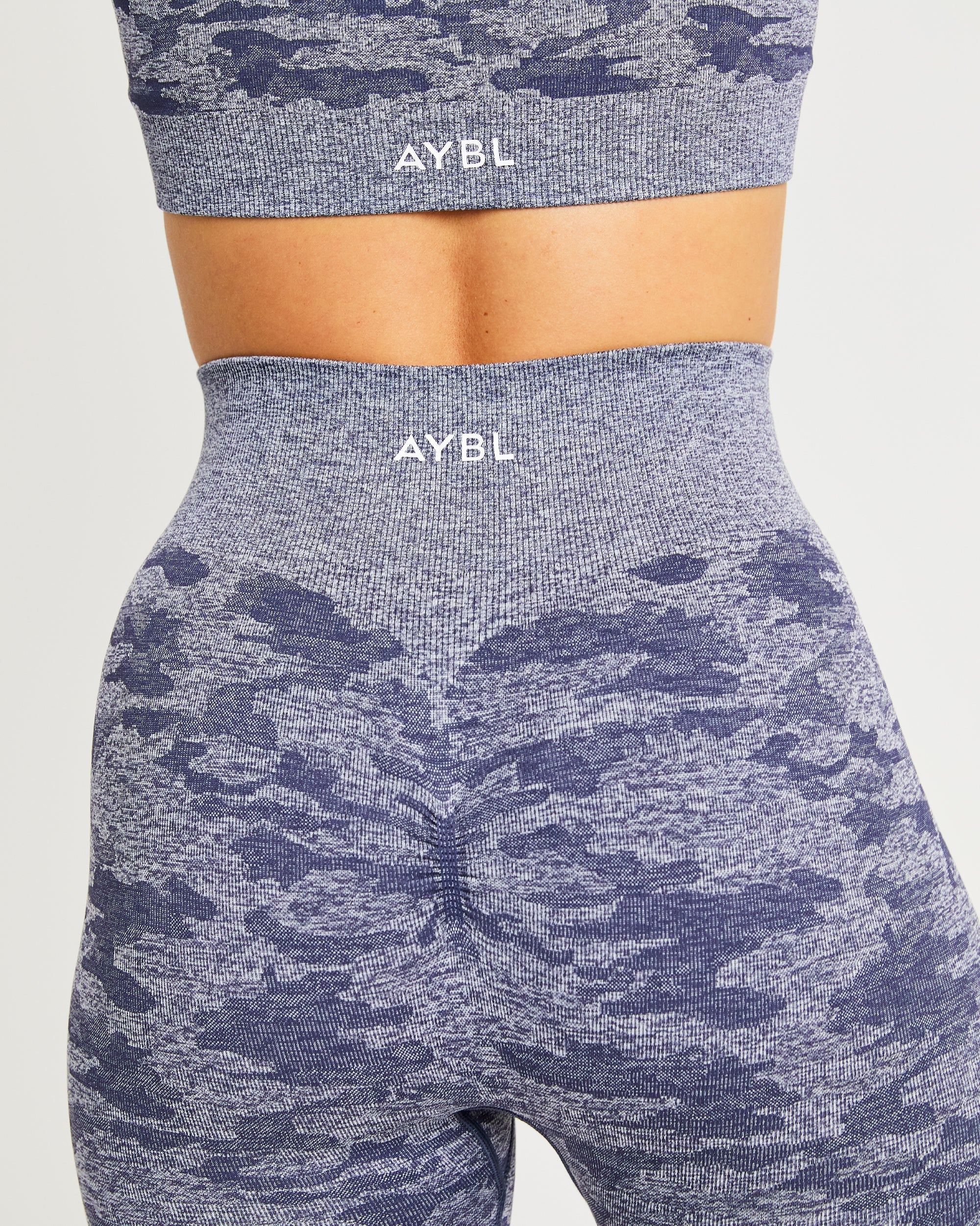 Evolve Camo Seamless Leggings - Navy